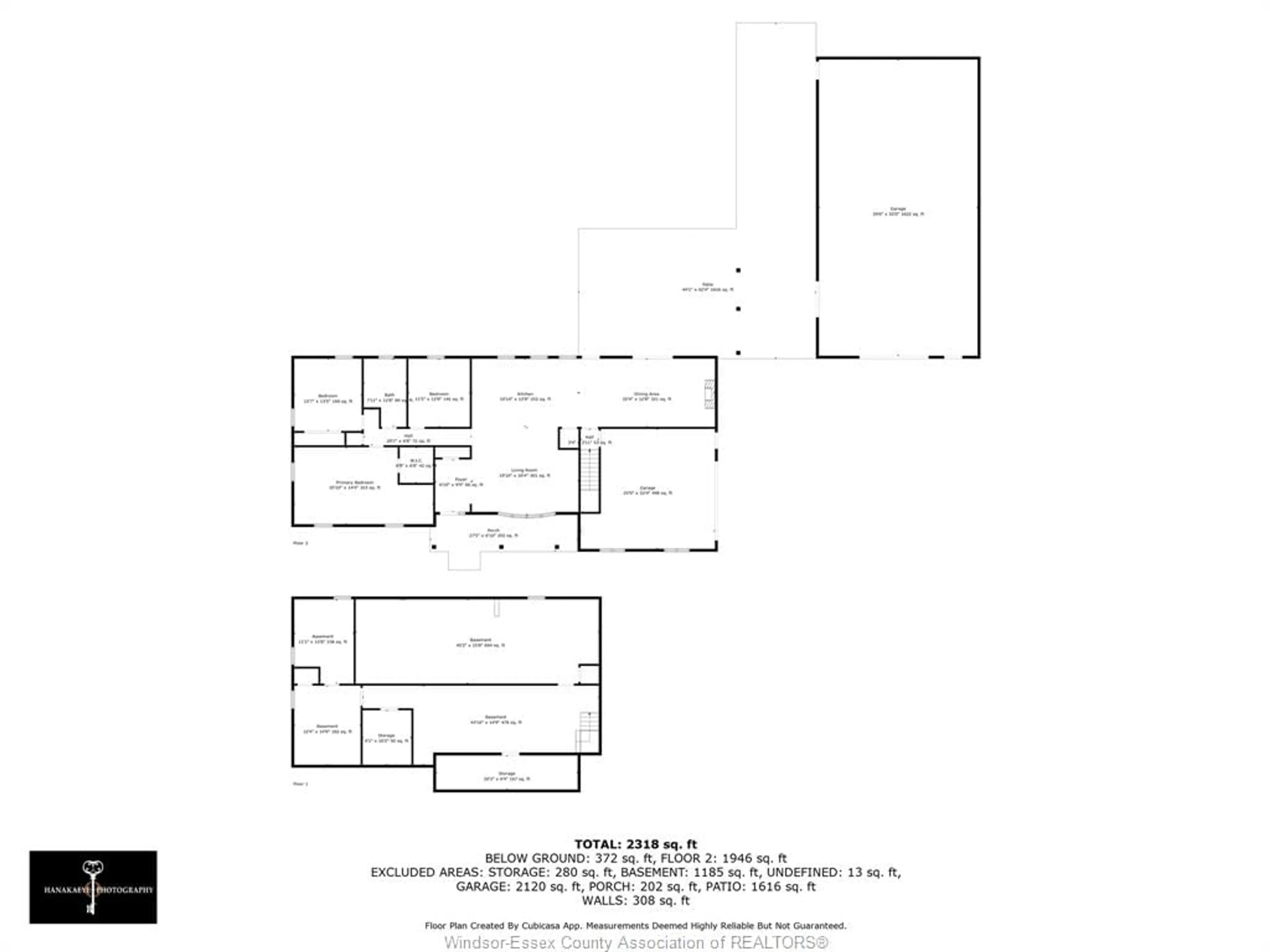 Floor plan for 590 NORTH REAR Rd, Maidstone Ontario N0R 1K0