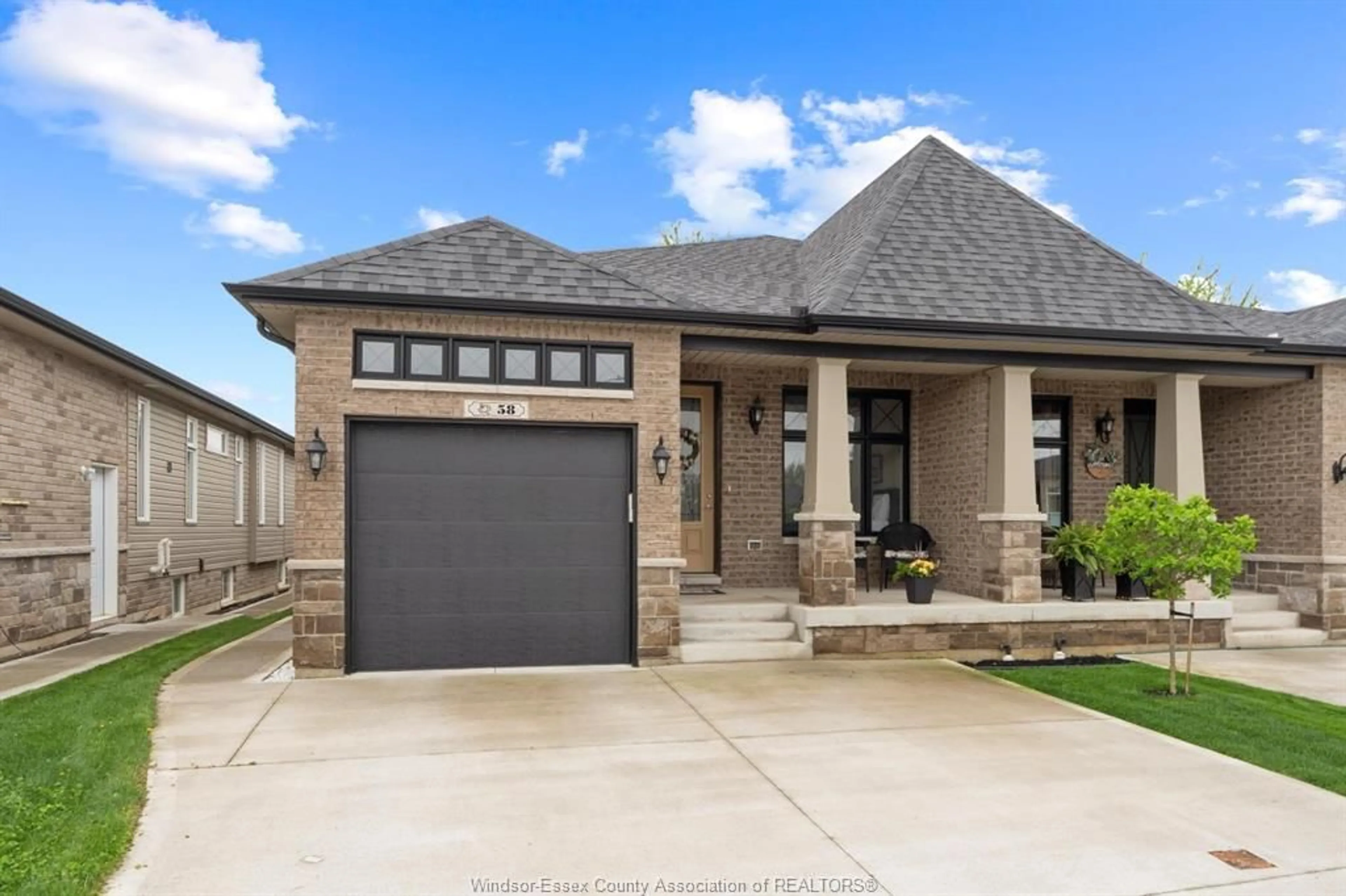 Home with brick exterior material, street for 58 HAZEL Cres, Kingsville Ontario N9Y 0B1