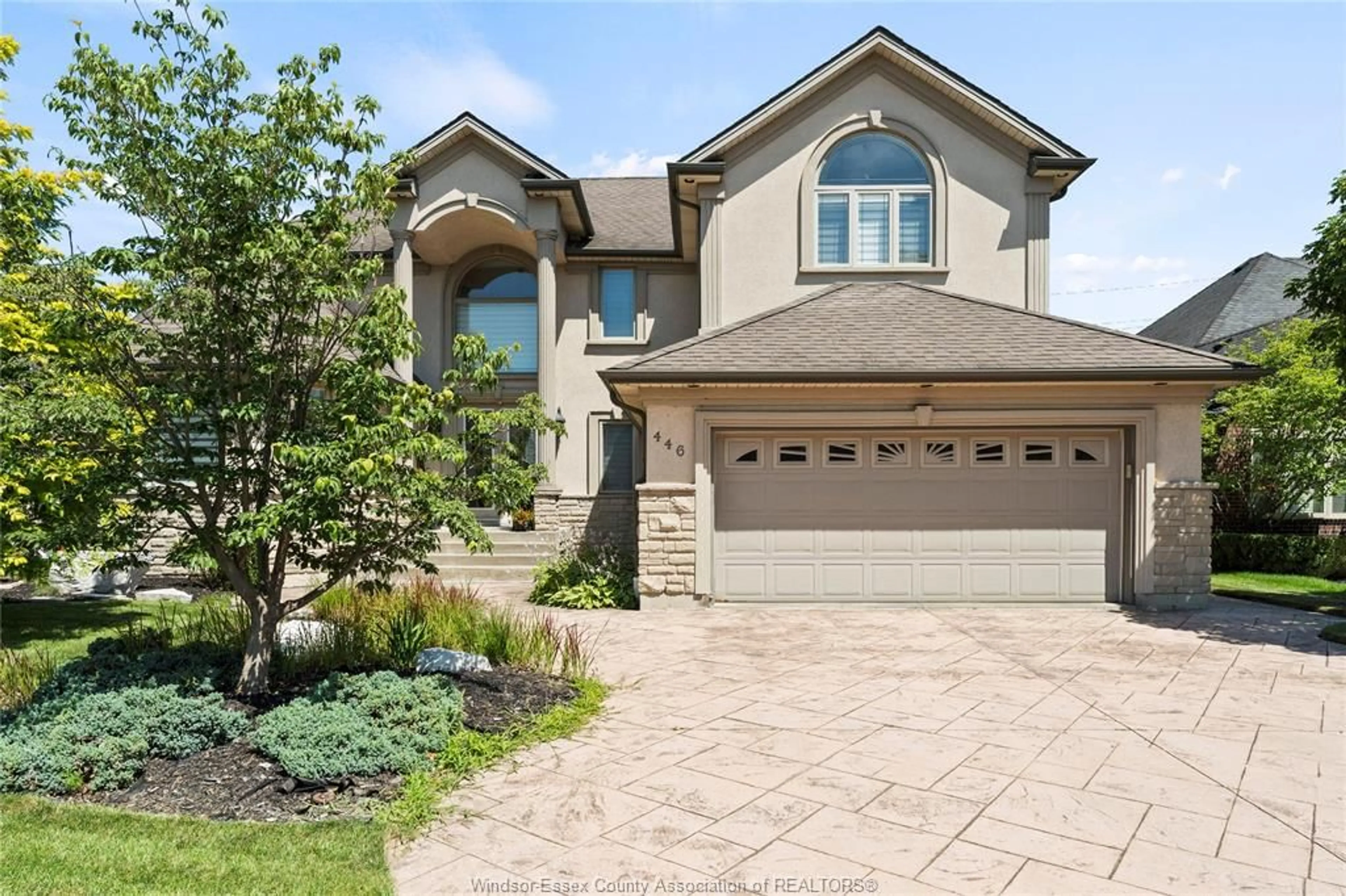 Home with brick exterior material, street for 446 MOUNTBATTEN Cres, Windsor Ontario N8P 1W4