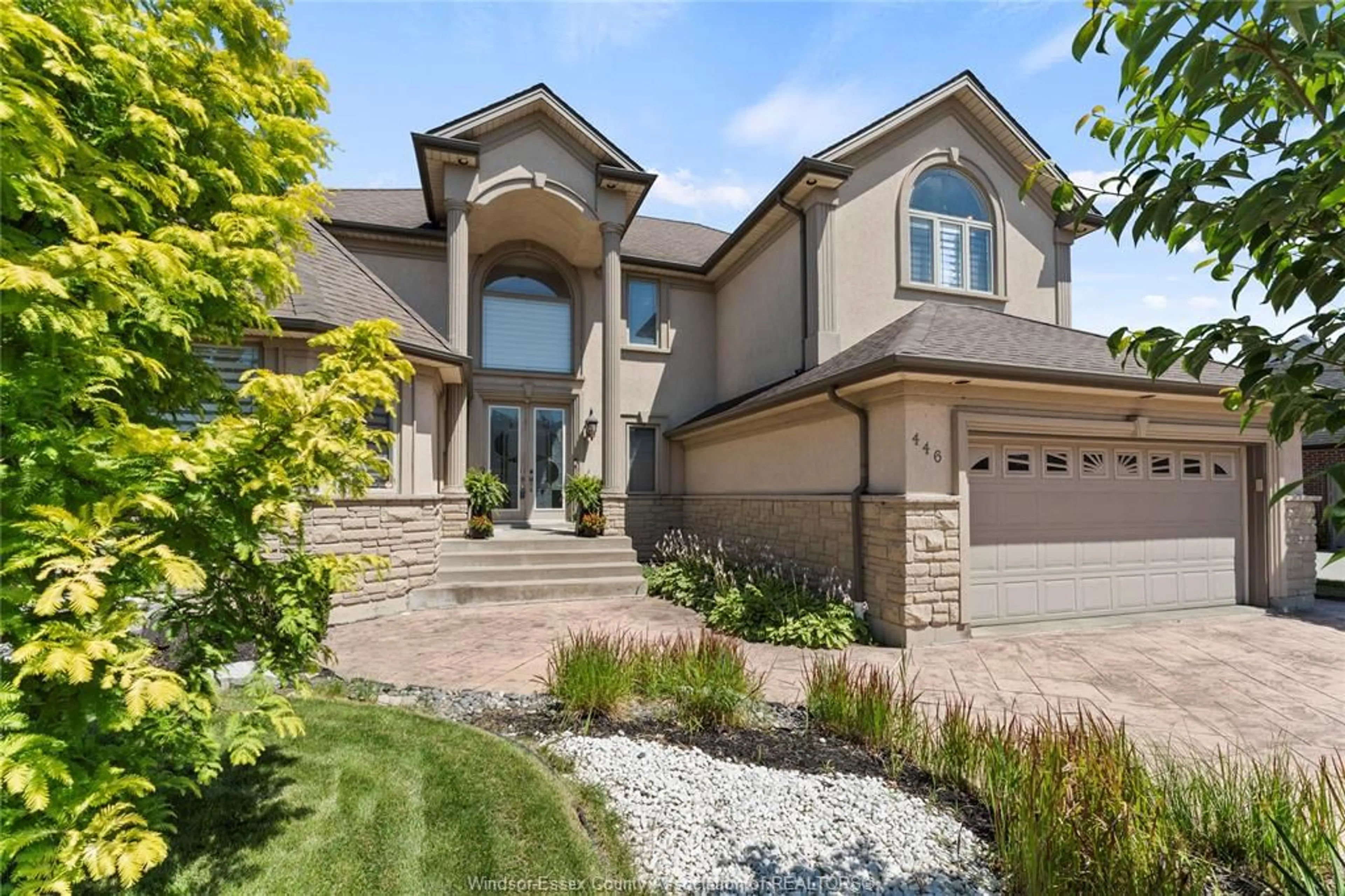Home with brick exterior material, street for 446 MOUNTBATTEN Cres, Windsor Ontario N8P 1W4