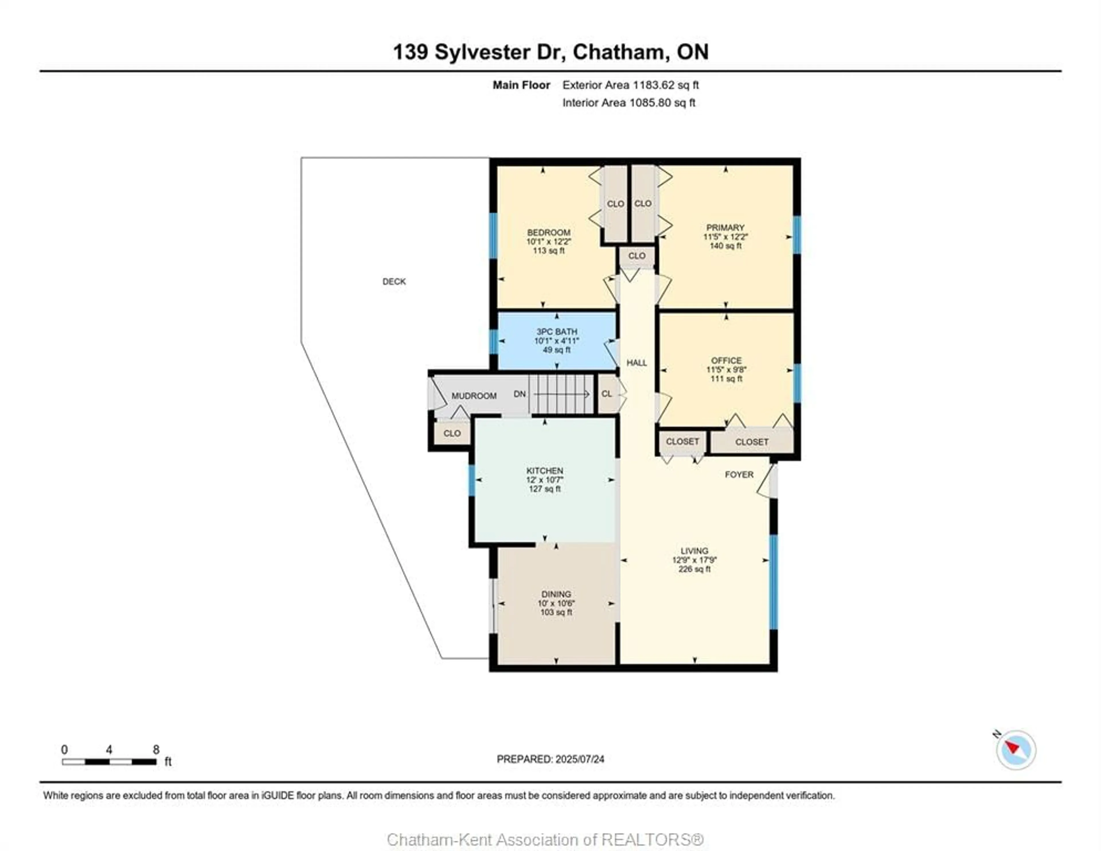 Floor plan for 139 Sylvester Dr, Chatham Ontario N7M 2B7