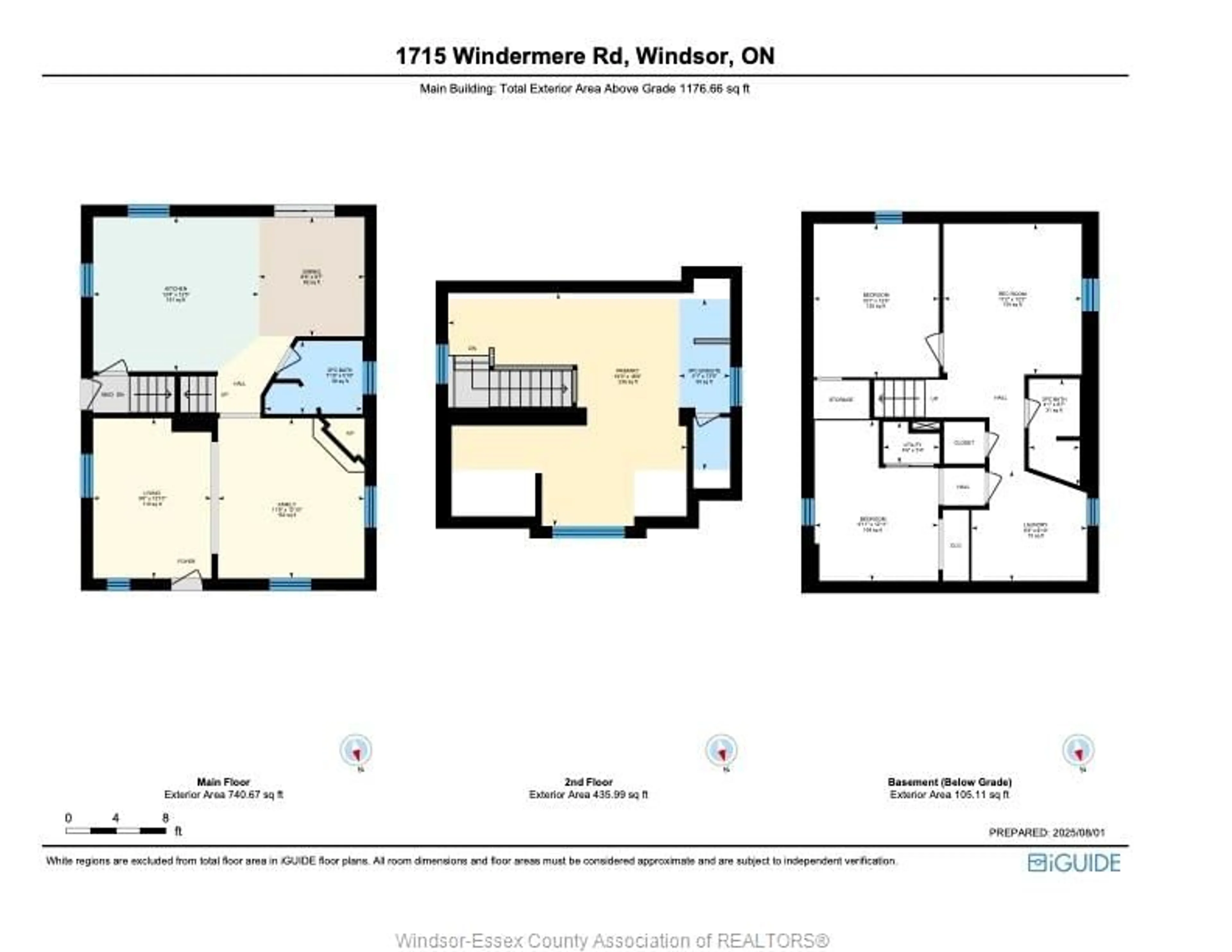 Floor plan for 1715 WINDERMERE, Windsor Ontario N8W 2S2