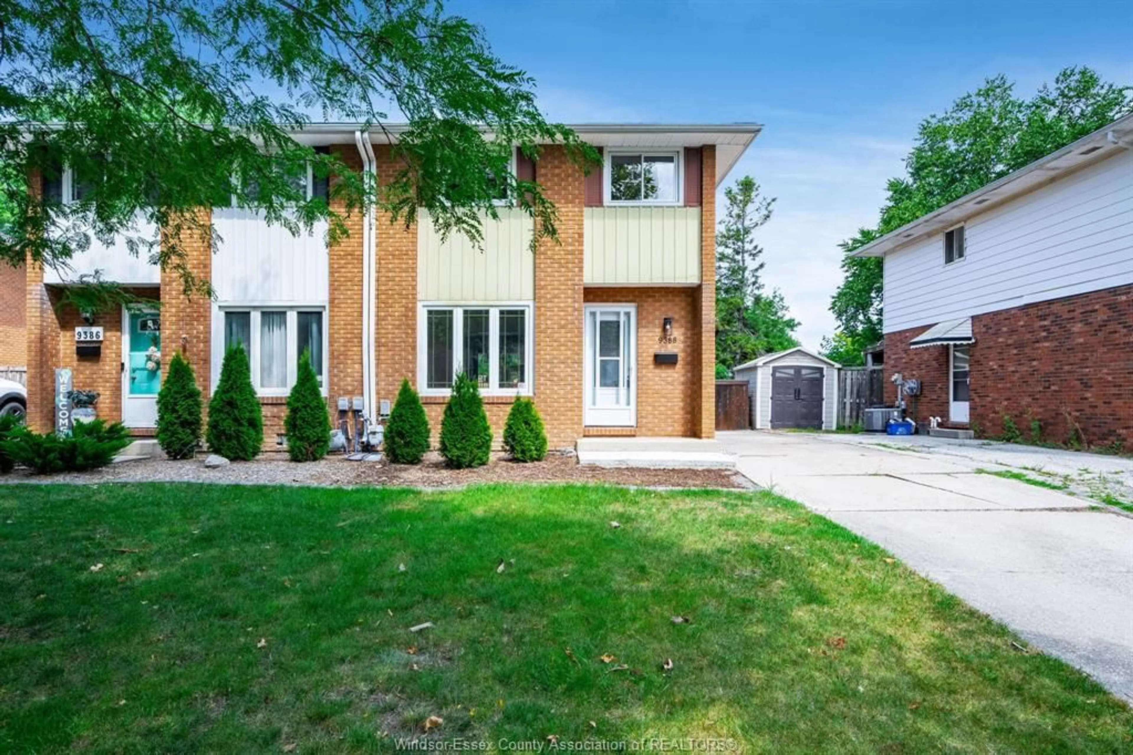 Home with brick exterior material, street for 9388 RYERSON, Windsor Ontario N8R 1V5