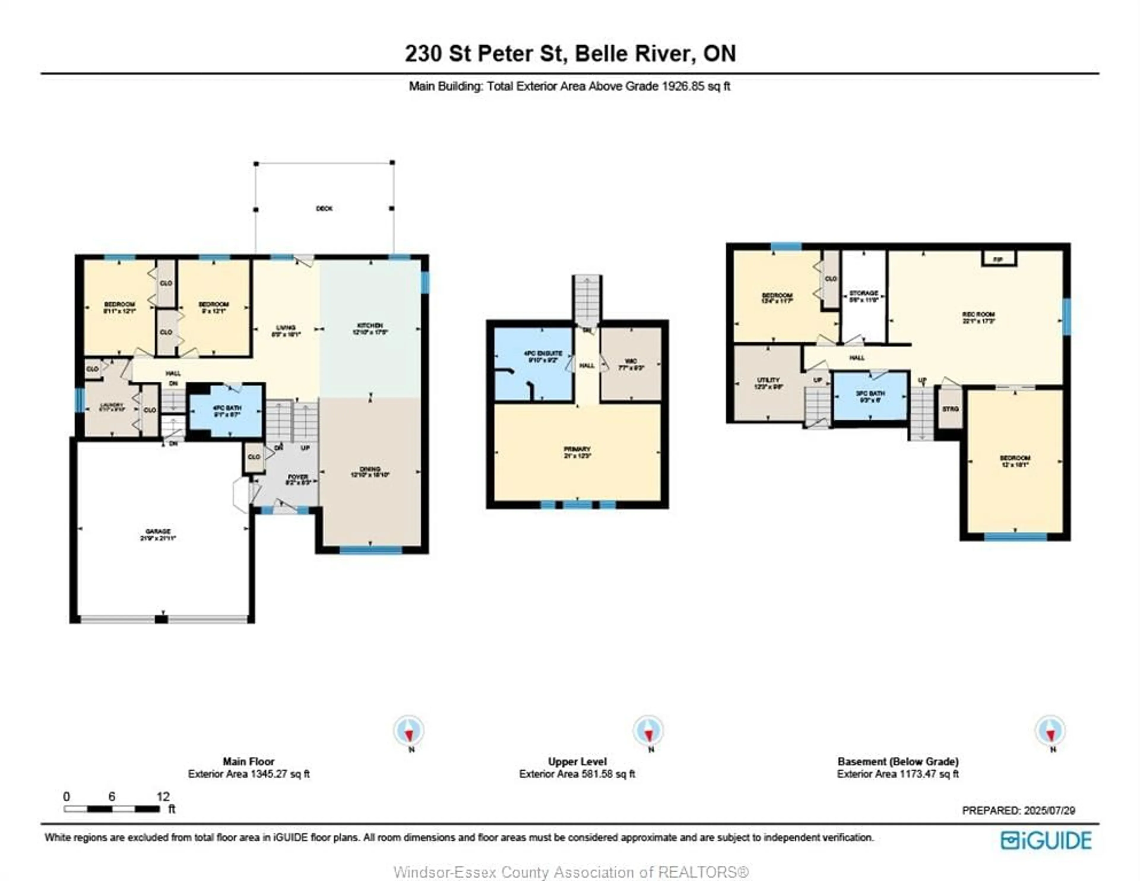 Floor plan for 230 ST PETER, Lakeshore Ontario N0R 1A0