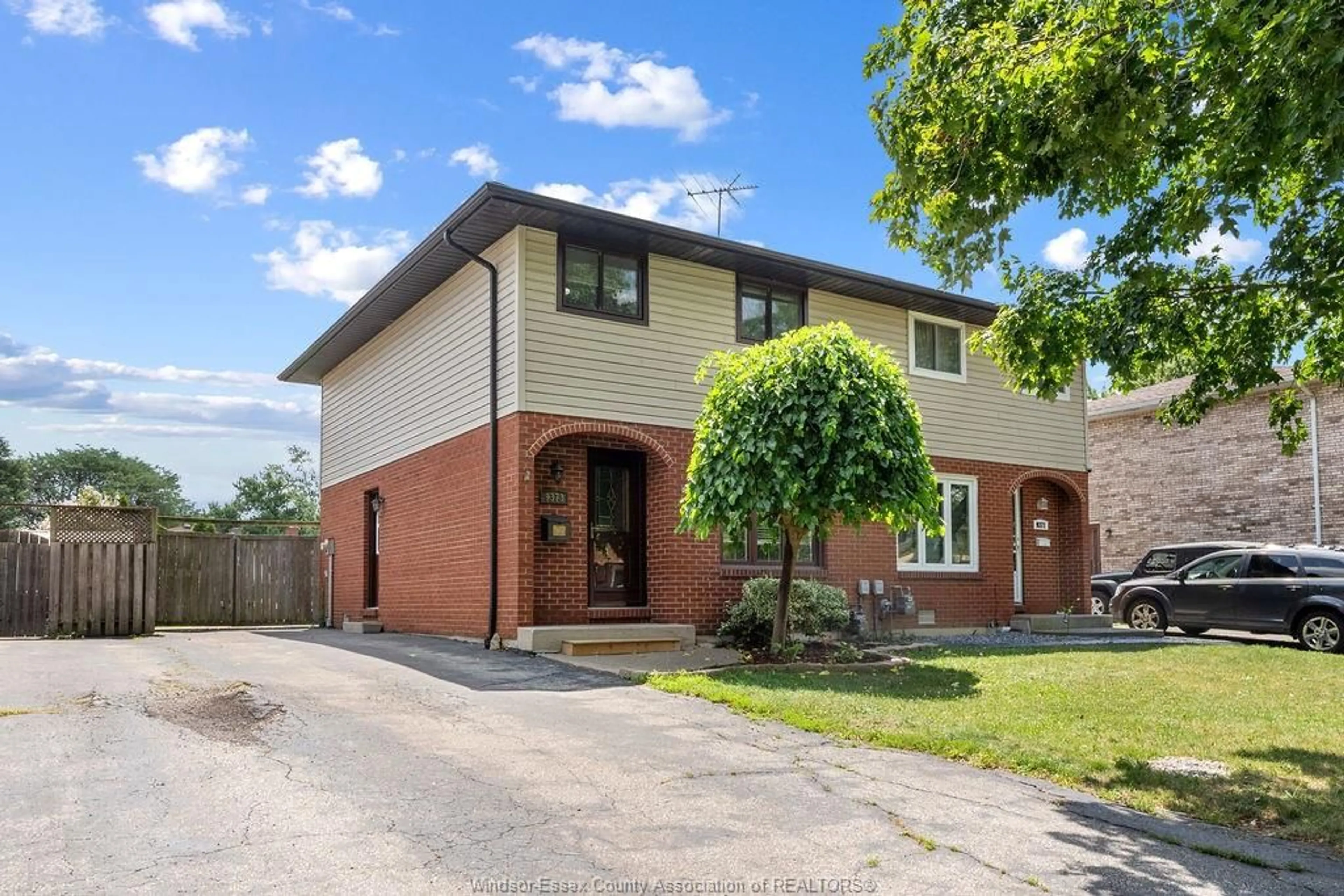 Home with brick exterior material, street for 9373 ALTEN Dr, Windsor Ontario N8R 1V9