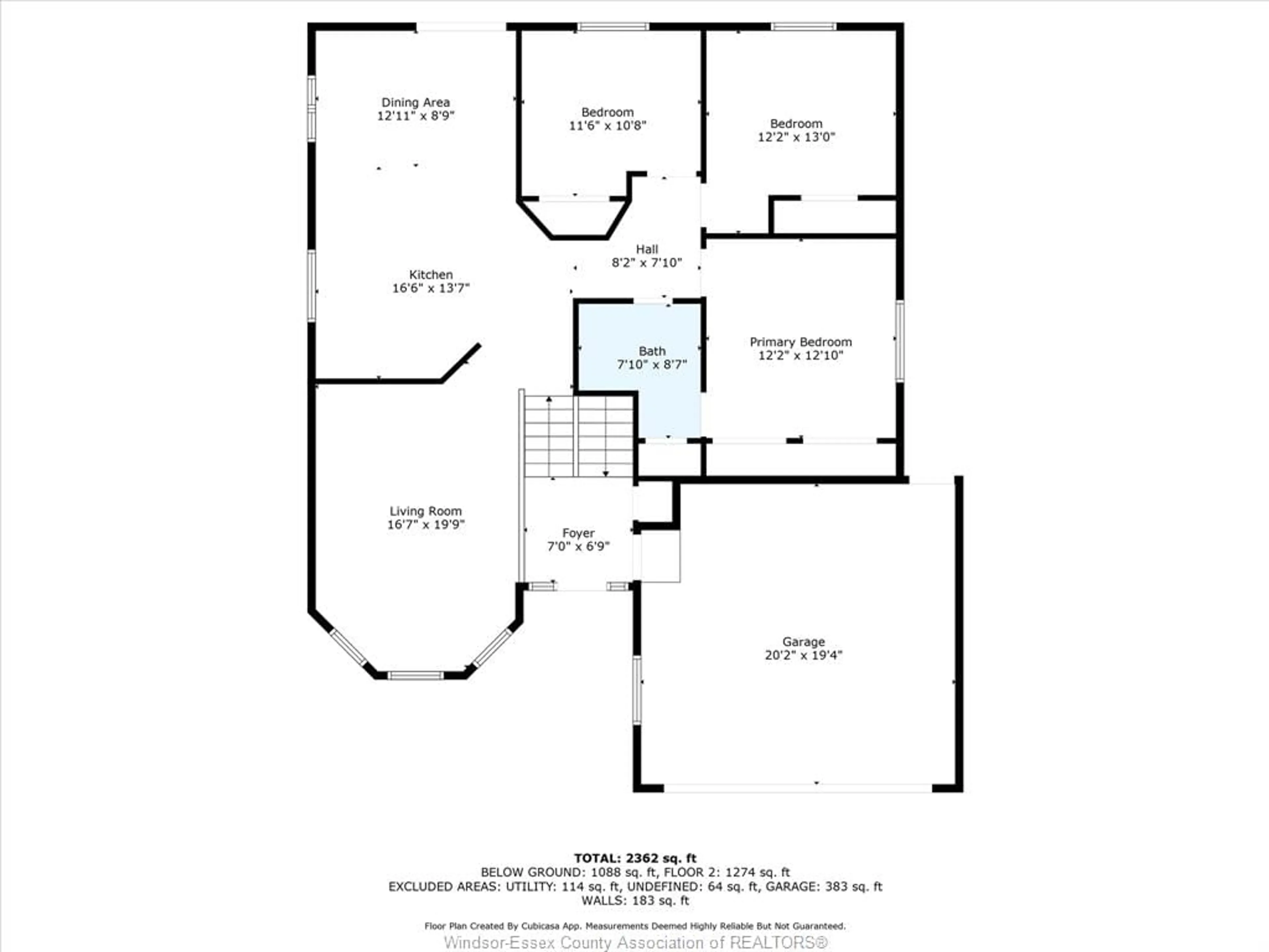 Floor plan for 326 MILLBROOK, Kingsville Ontario N9Y 4A5