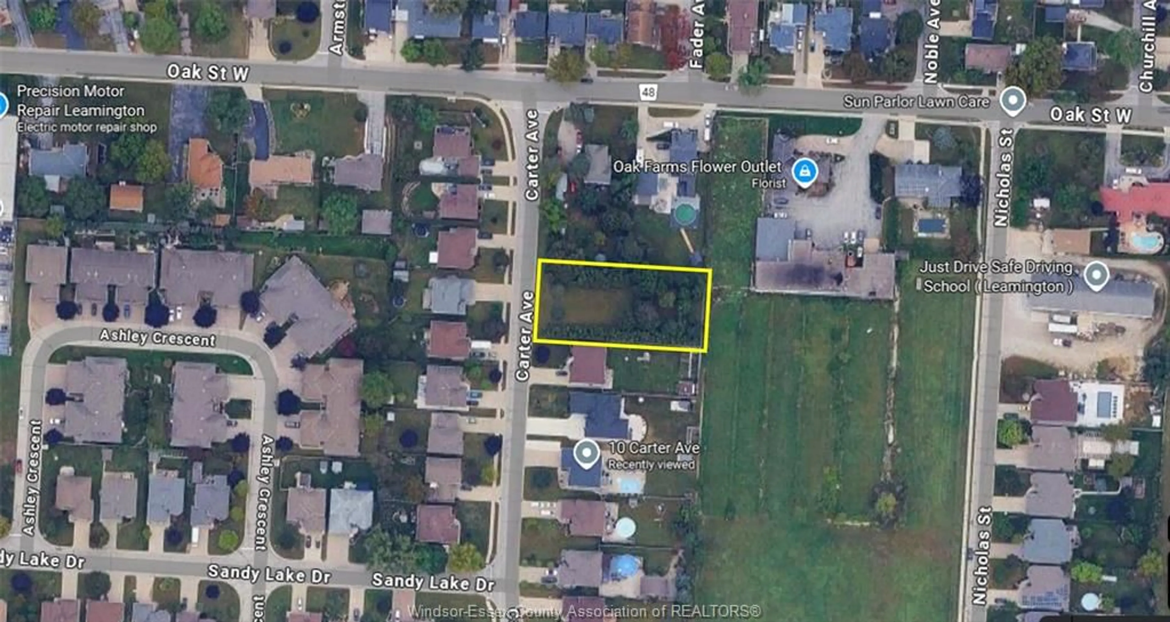 A pic from outside/outdoor area/front of a property/back of a property/a pic from drone, street for 4 CARTER Ave, Leamington Ontario N8H 5E1