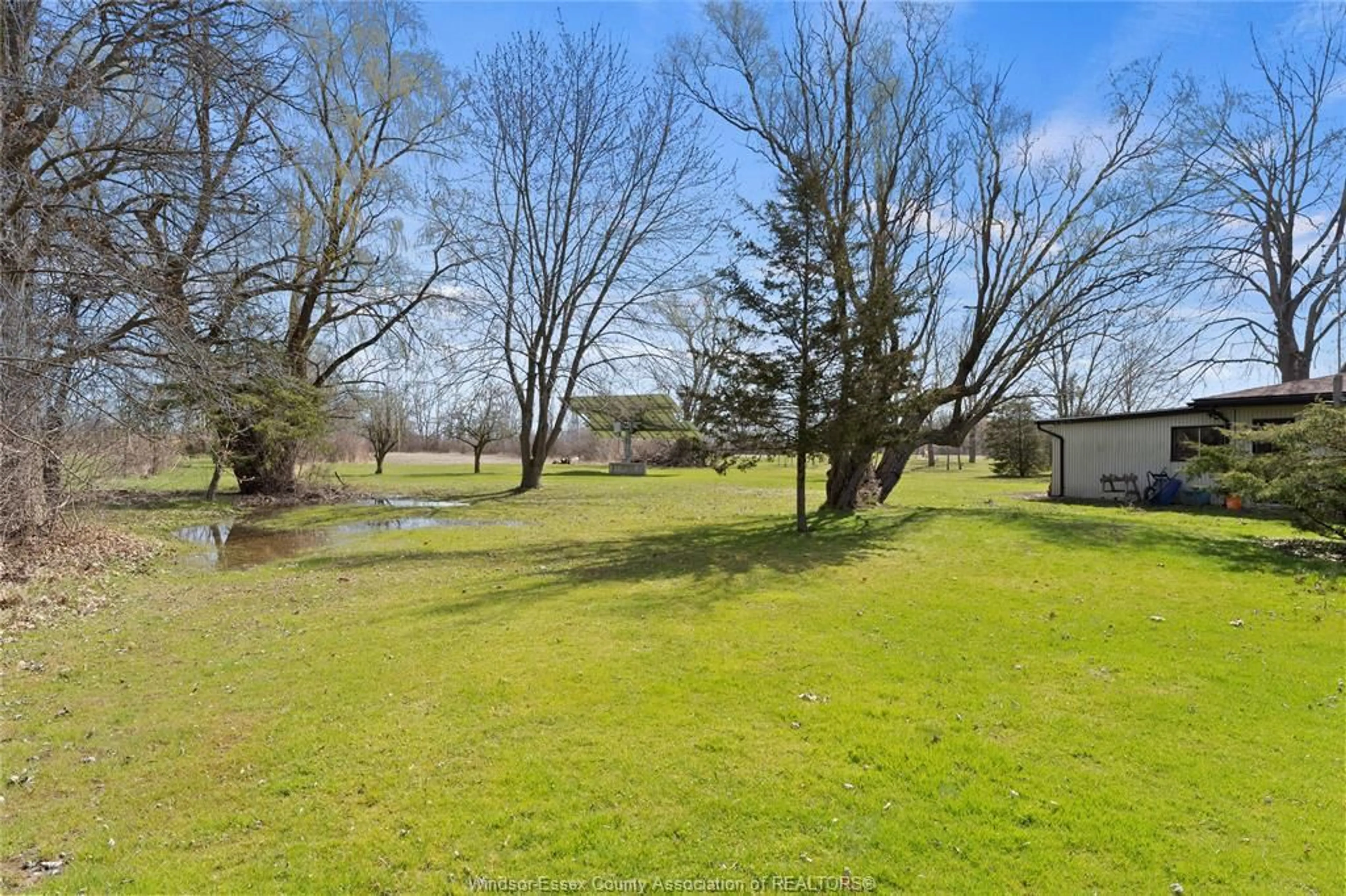 A pic from outside/outdoor area/front of a property/back of a property/a pic from drone, water/lake/river/ocean view for 8550 DISPUTED Rd, LaSalle Ontario N9A 6Z6