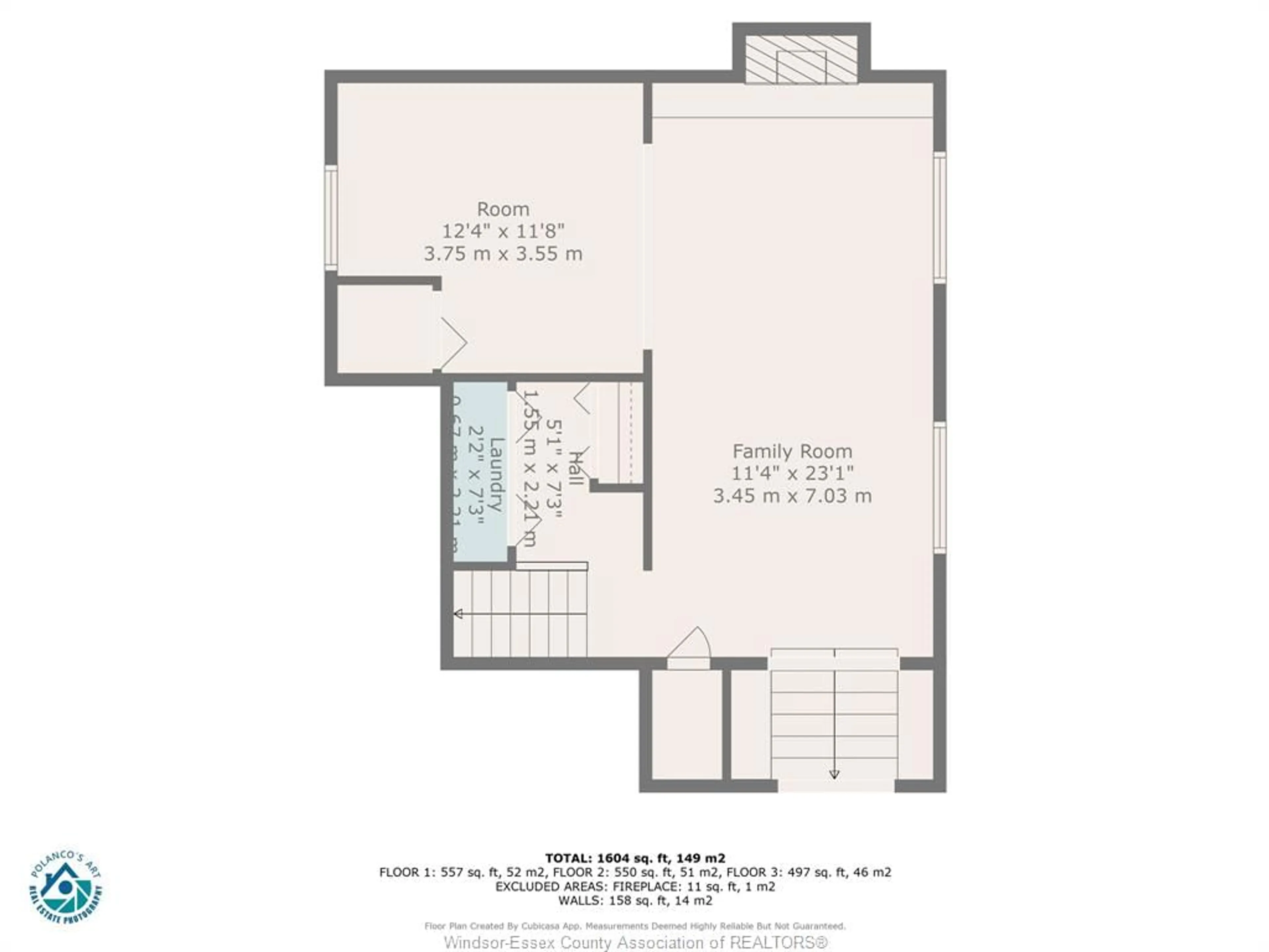 Floor plan for 1670 MICHIGAN Ave, LaSalle Ontario N9J 2L6