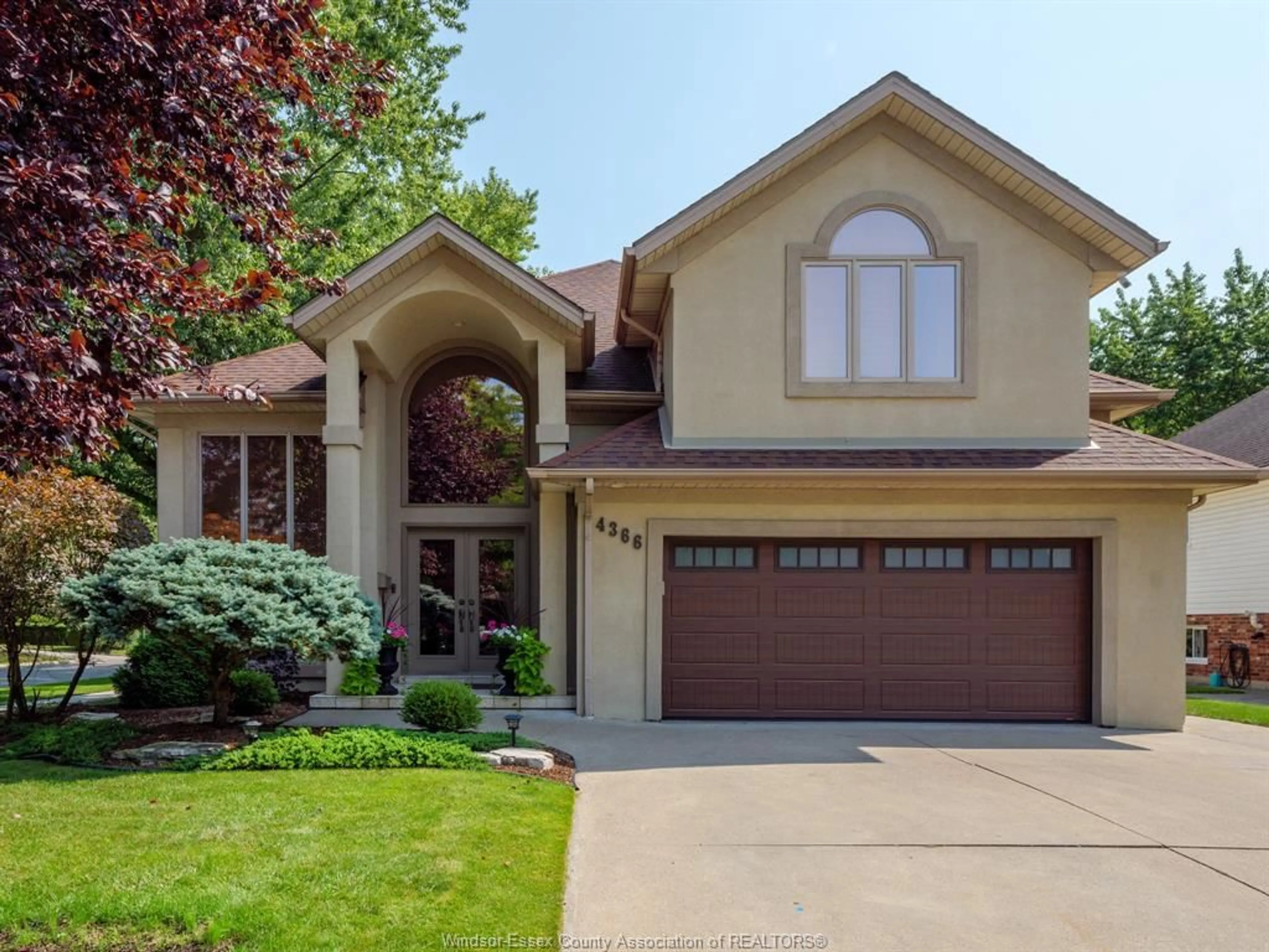 Home with vinyl exterior material, street for 4366 Guppy Crt, Windsor Ontario N9G 2N8