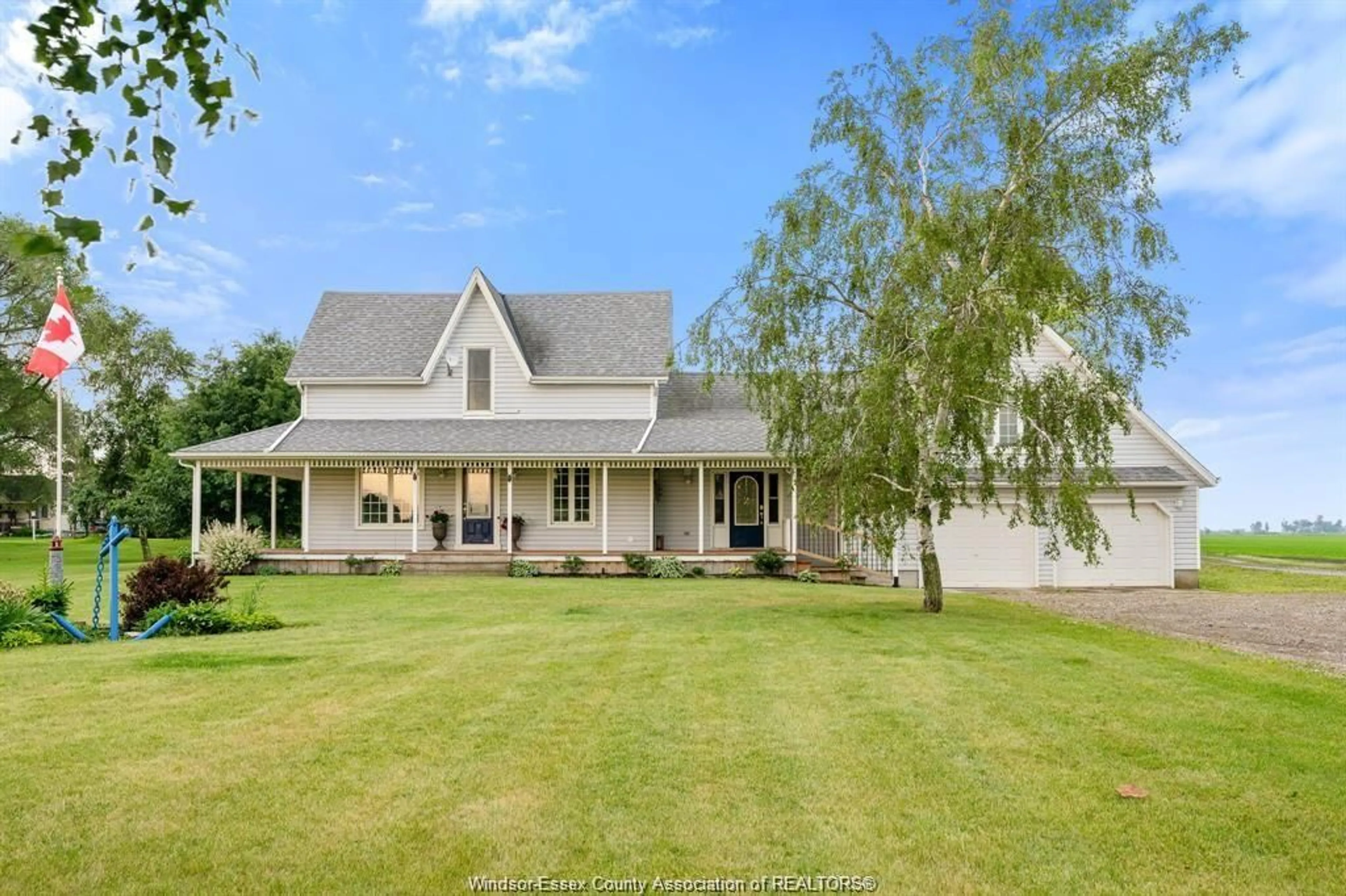 A pic from outside/outdoor area/front of a property/back of a property/a pic from drone, water/lake/river/ocean view for 18332 ERIEAU Rd, Chatham-Kent Ontario N0P 1A0