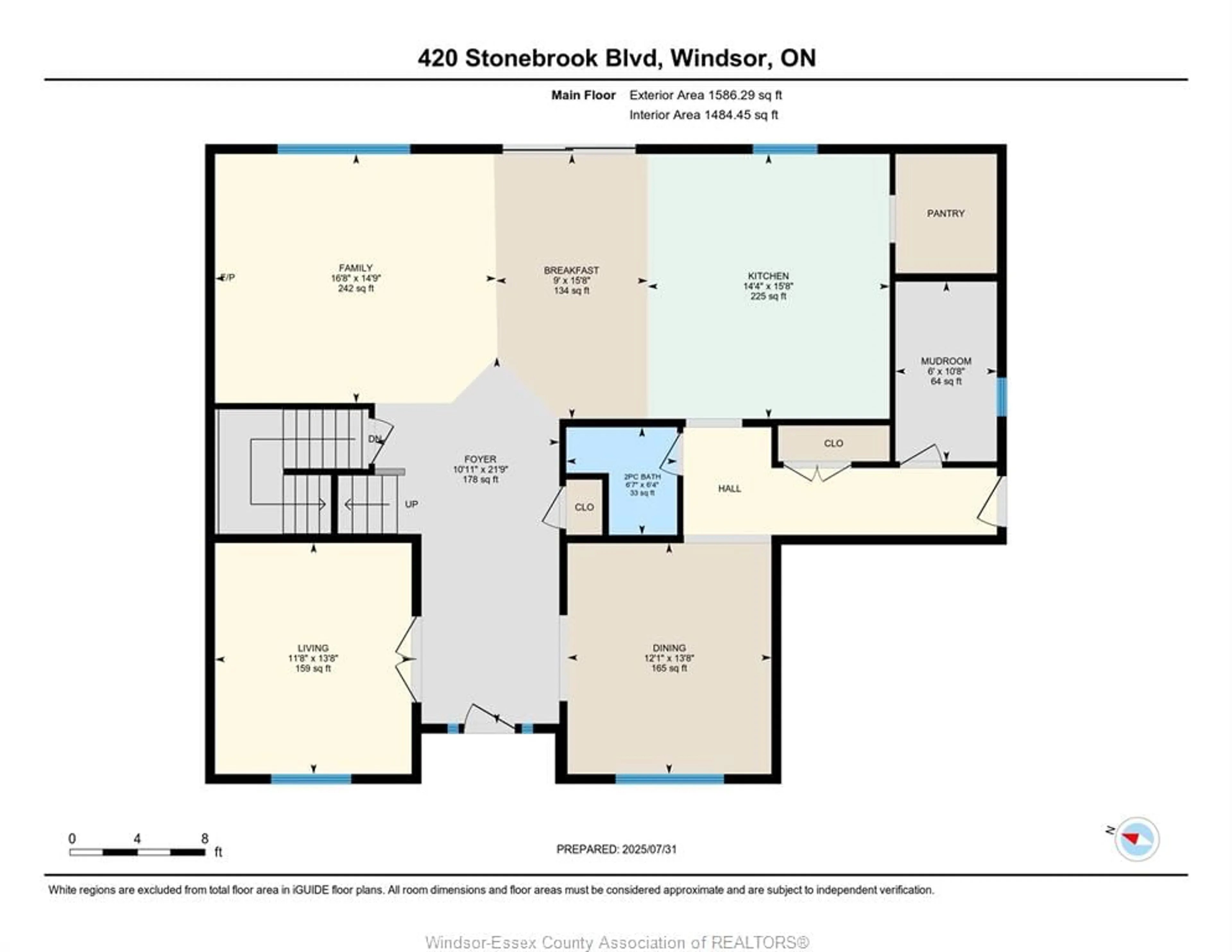 Floor plan for 420 STONEBROOK, Lakeshore Ontario N8N 5H2