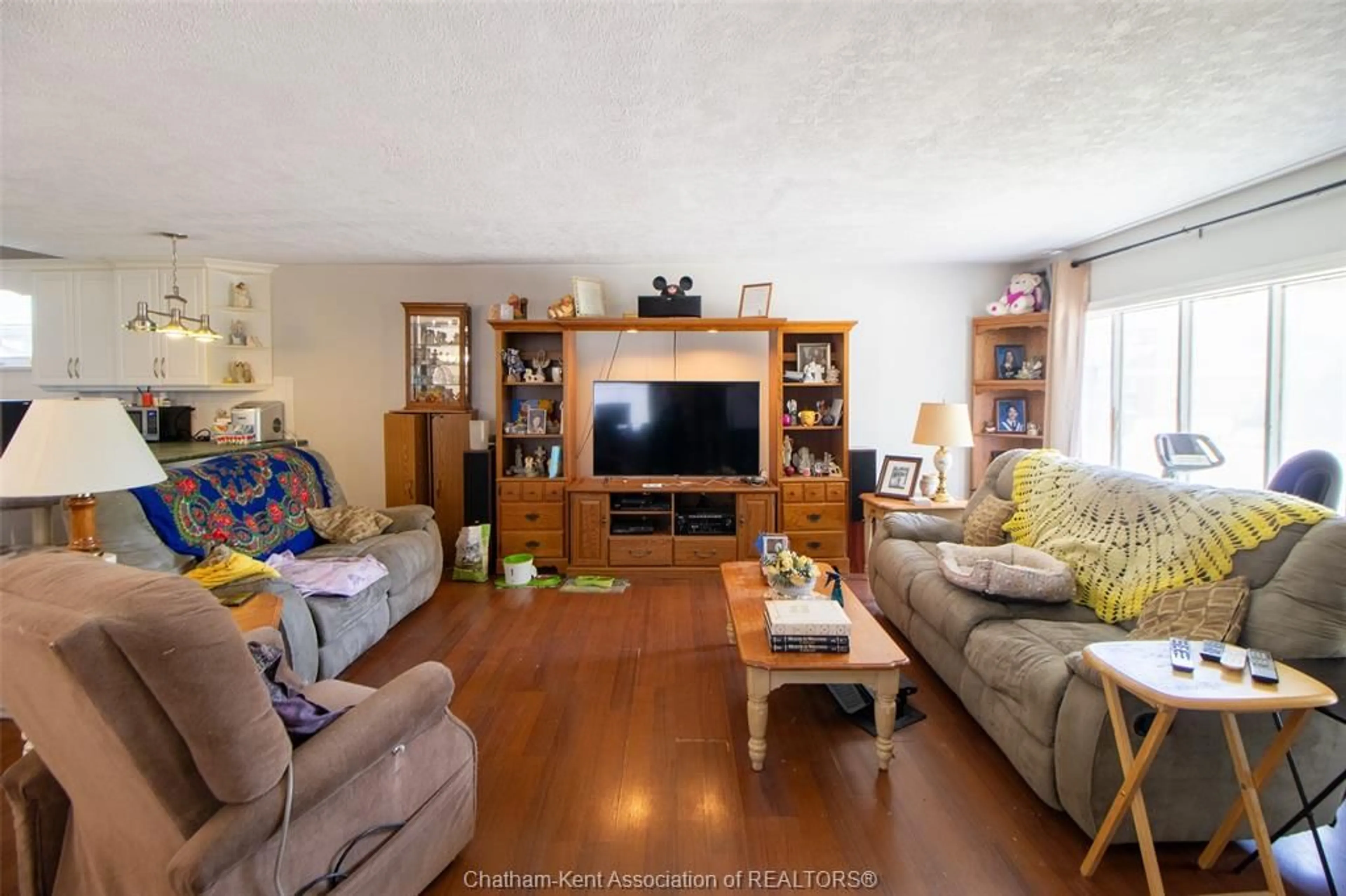 Living room with furniture, wood/laminate floor for 273 GRAND Ave, Chatham Ontario N7L 1W7