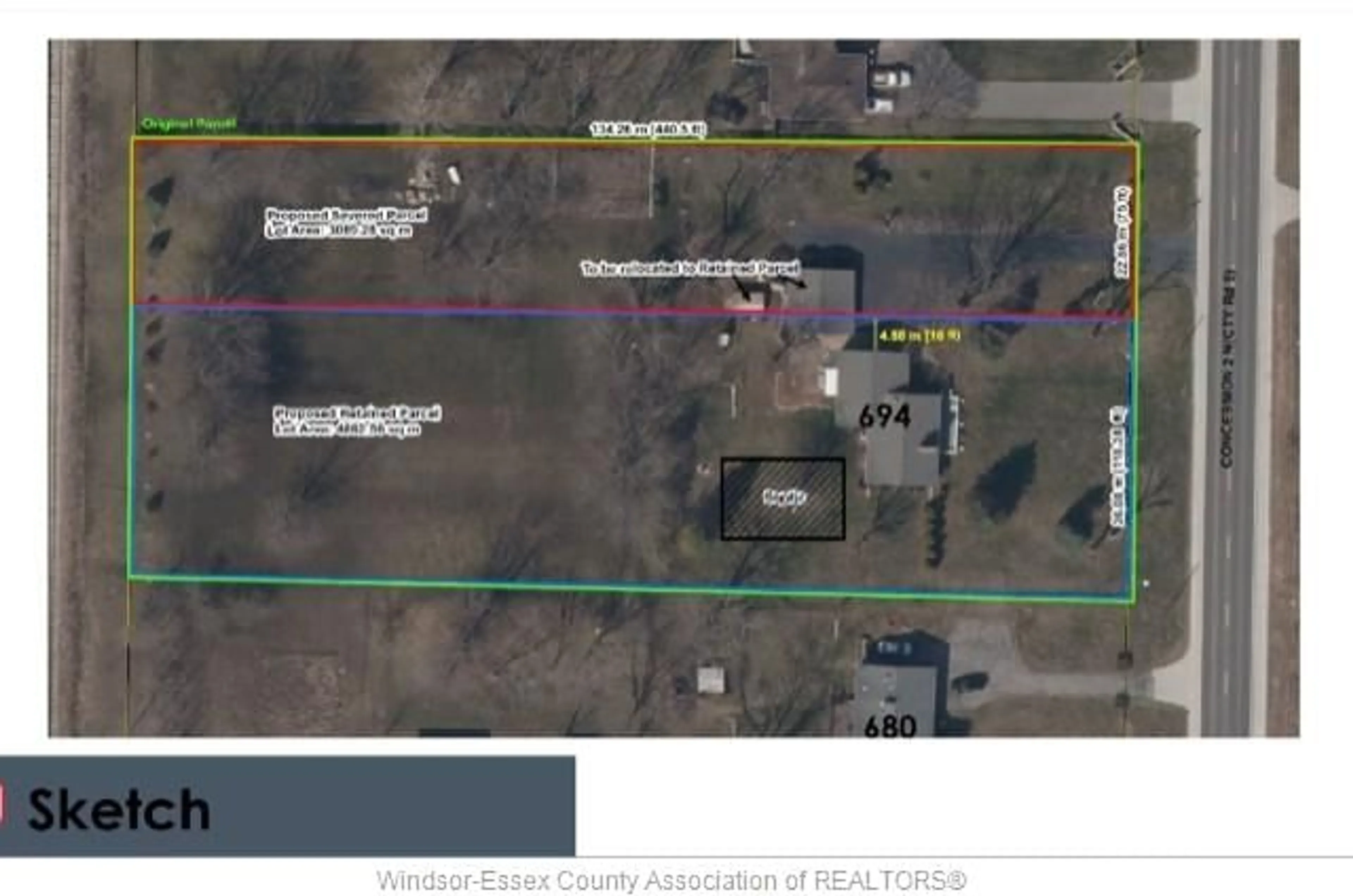 A pic from outside/outdoor area/front of a property/back of a property/a pic from drone, street for 700 CONCESSION 2, Amherstburg Ontario N9V 3R3