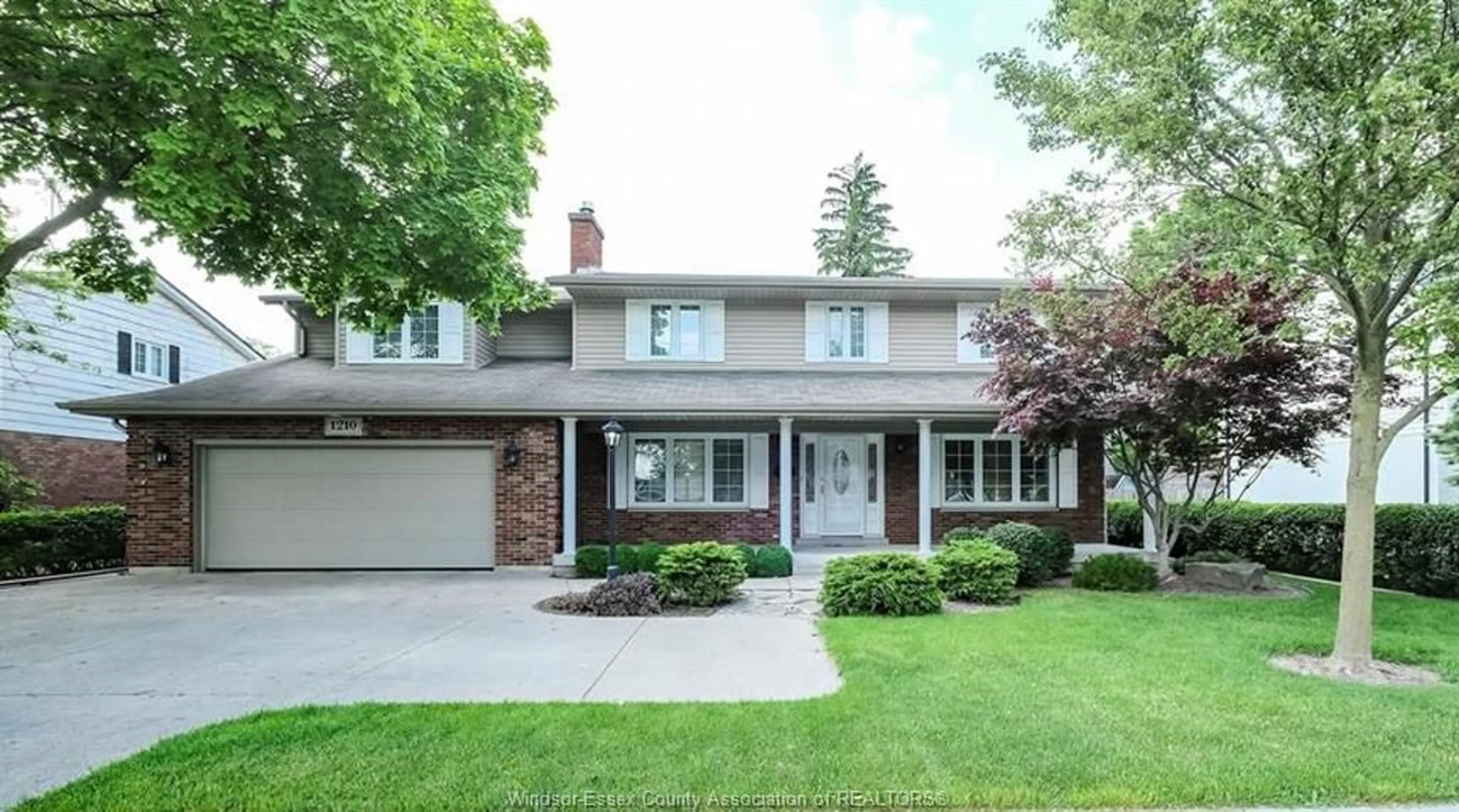 Home with brick exterior material, street for 1210 CABANA, Windsor Ontario N9G 1B7
