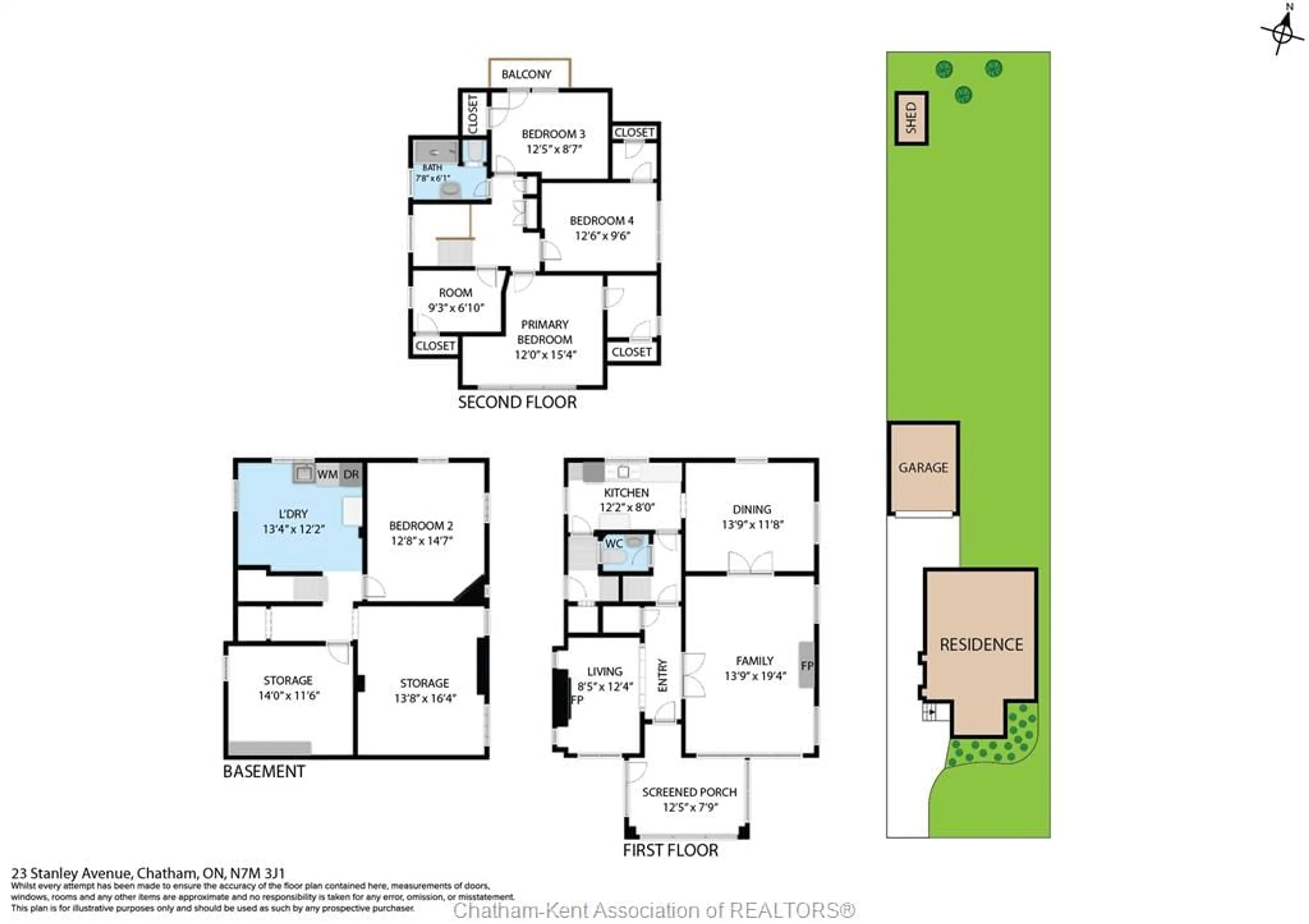 Floor plan for 23 STANLEY Ave, Chatham Ontario N7M 3J1