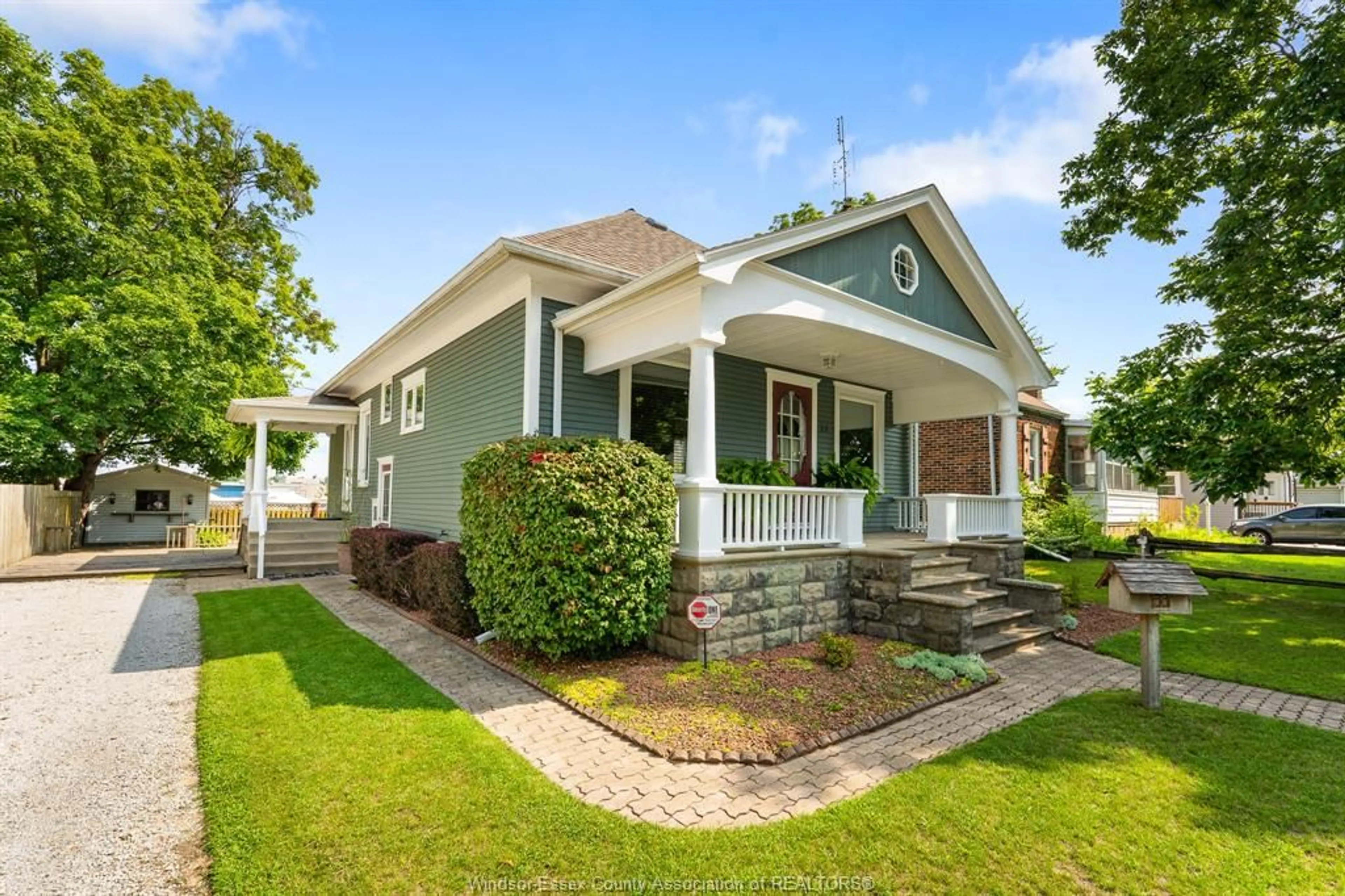 Home with vinyl exterior material, street for 39 Georgia Ave, Leamington Ontario N8H 2E8