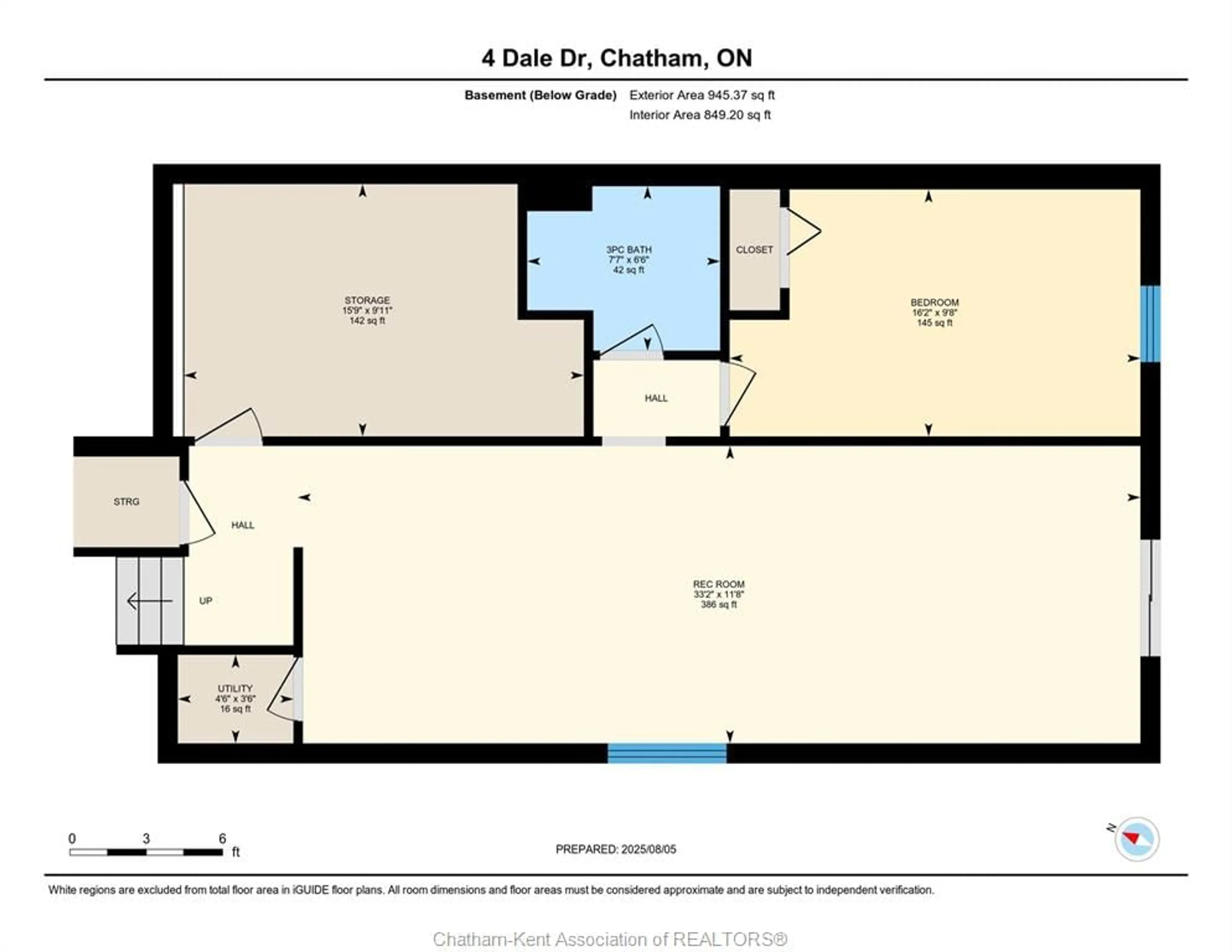 Floor plan for 4 DALE Dr, Chatham Ontario N7L 5R4