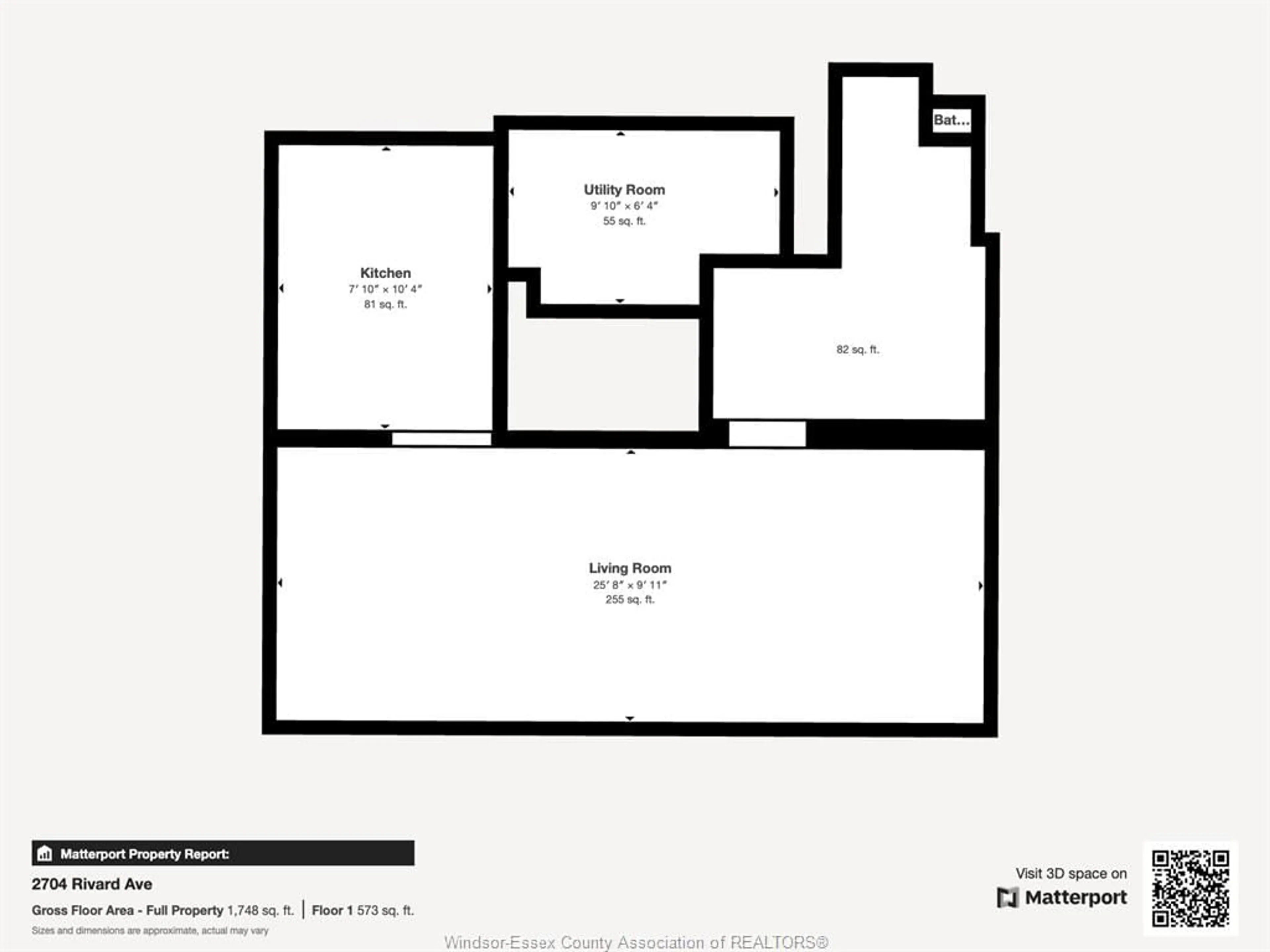 Floor plan for 2704 RIVARD Ave, Windsor Ontario N8T 2H5