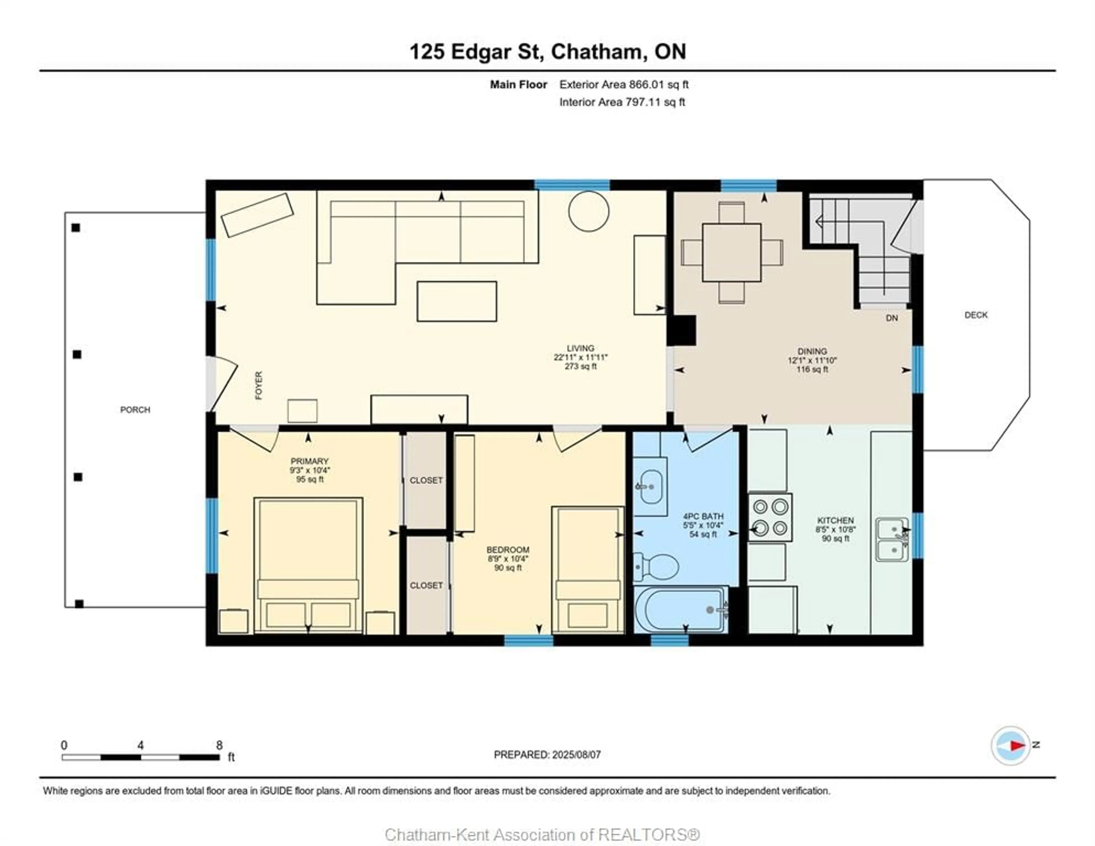 Floor plan for 125 EDGAR St, Chatham Ontario N7M 1V6