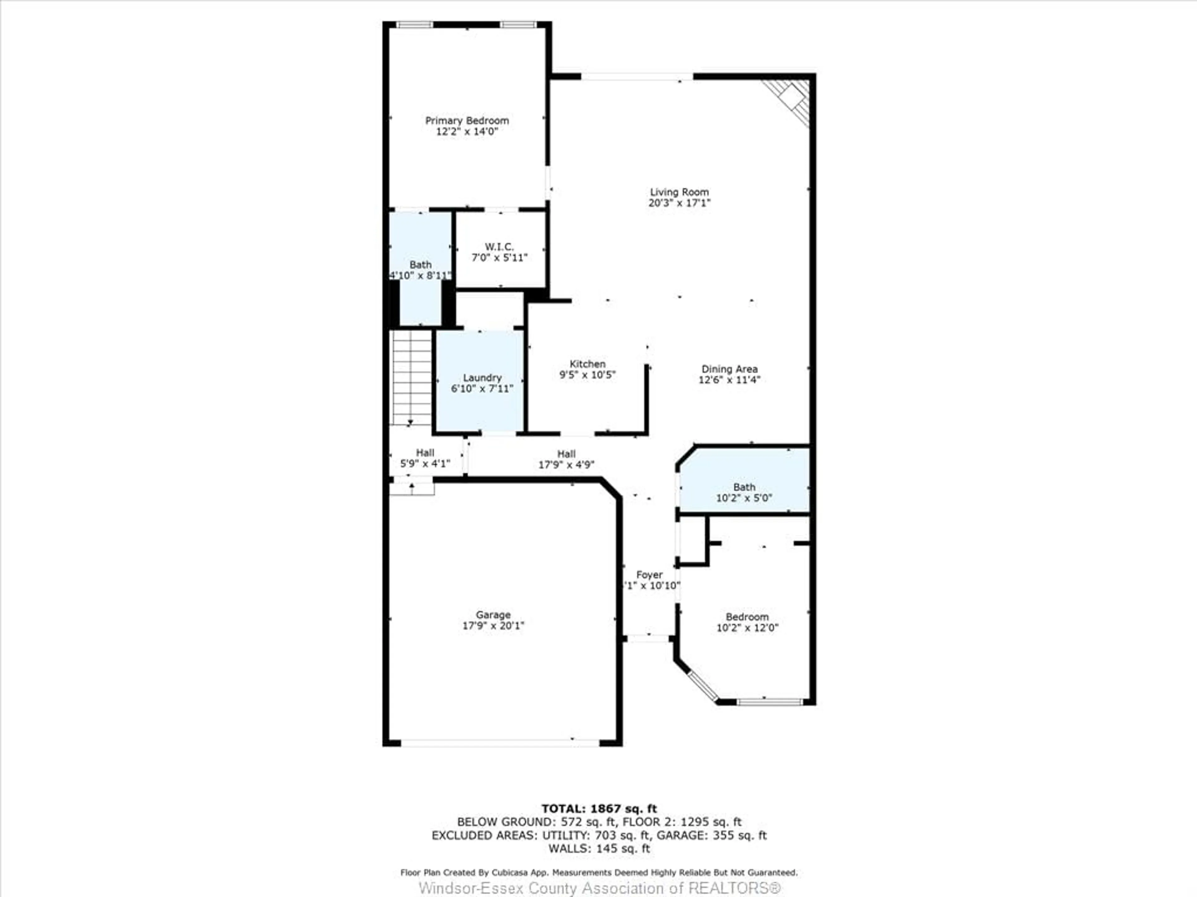 Floor plan for 2148 Luxury Ave, Windsor Ontario N8P 1W9