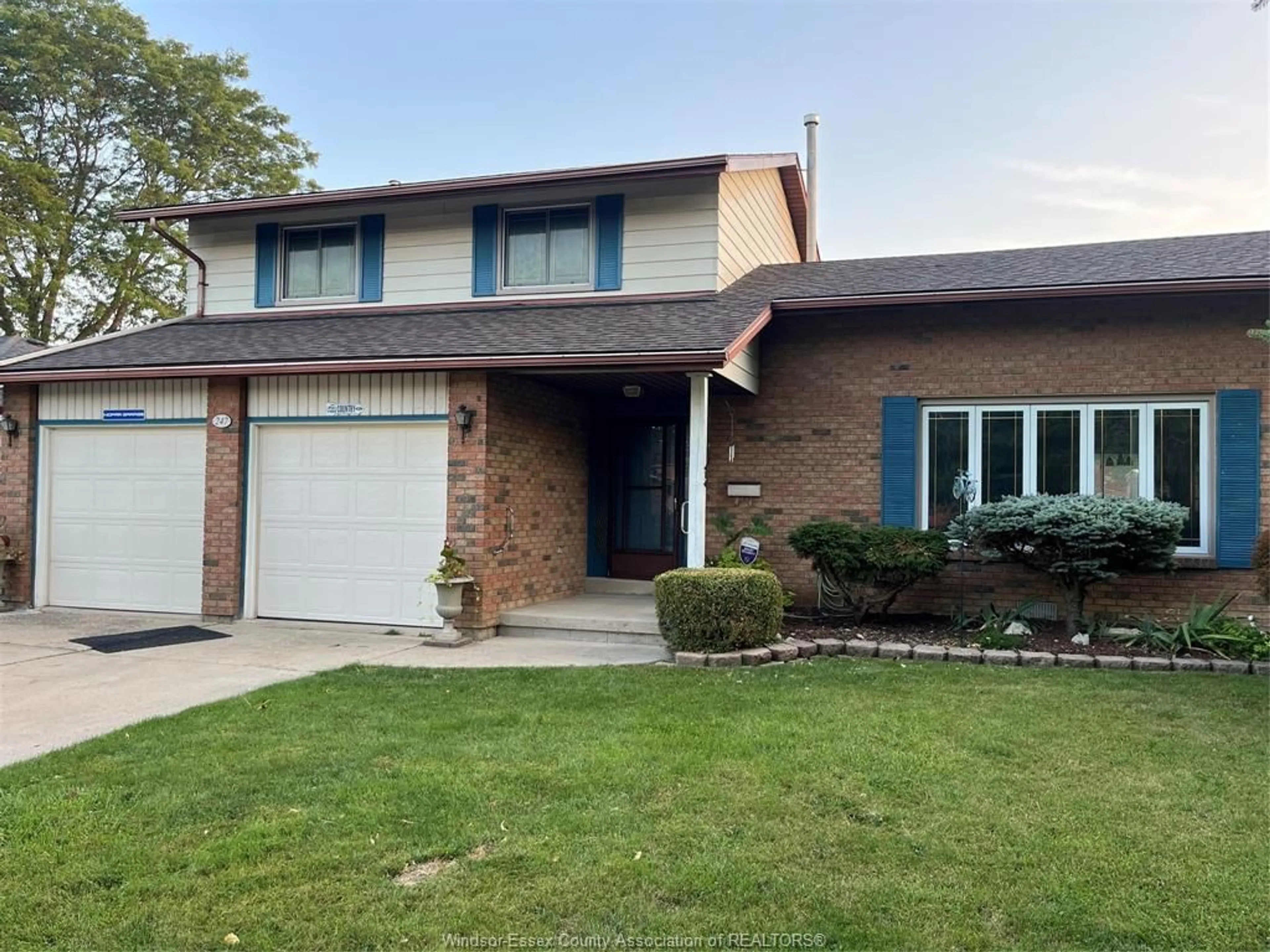 Home with brick exterior material, street for 247 GEORGE Cres, Lakeshore Ontario N0R 1A0