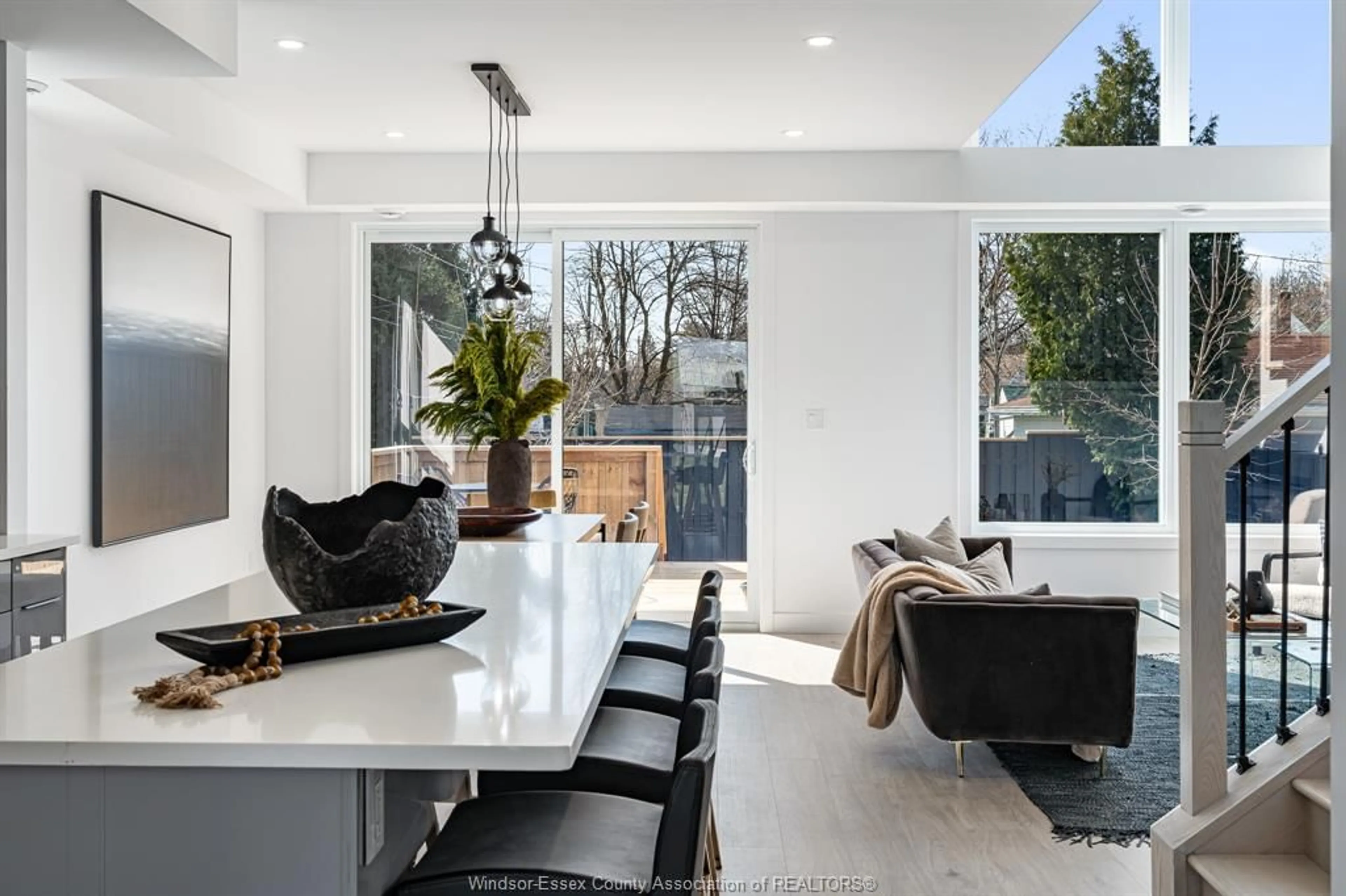 Contemporary kitchen, ceramic/tile floor for 2035-2031 SENECA St, Windsor Ontario N8W 2Z9