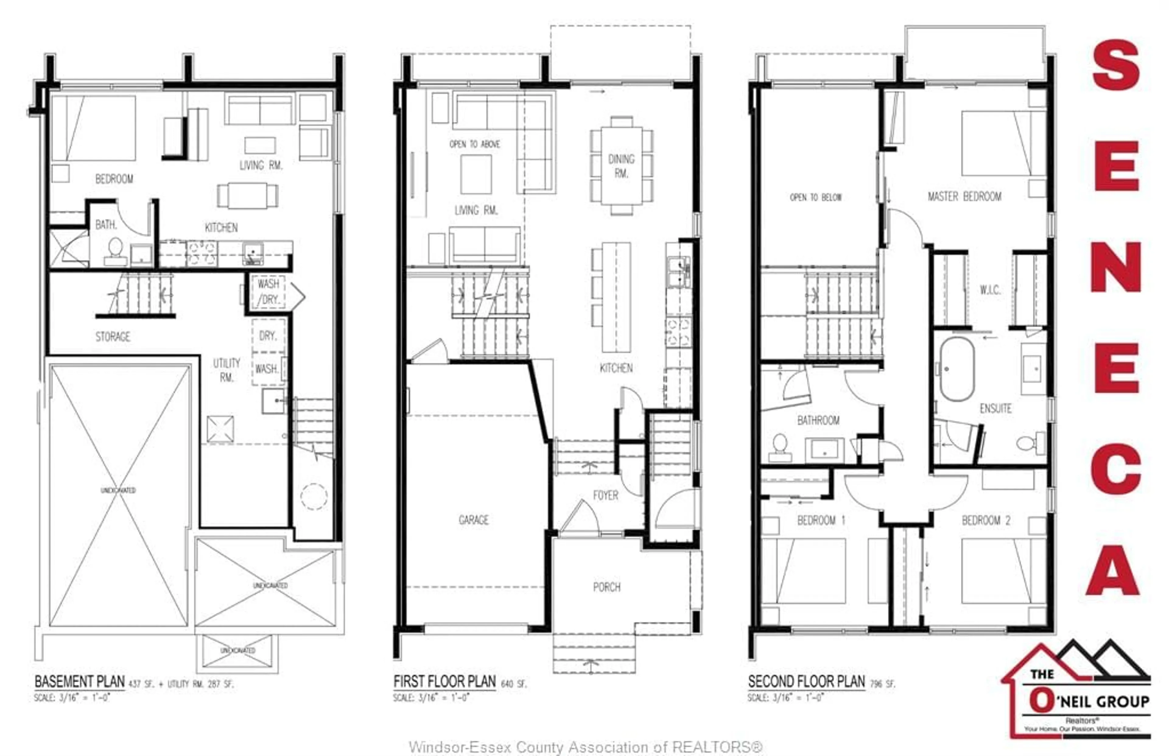 Floor plan for 2035-2031 SENECA St, Windsor Ontario N8W 2Z9