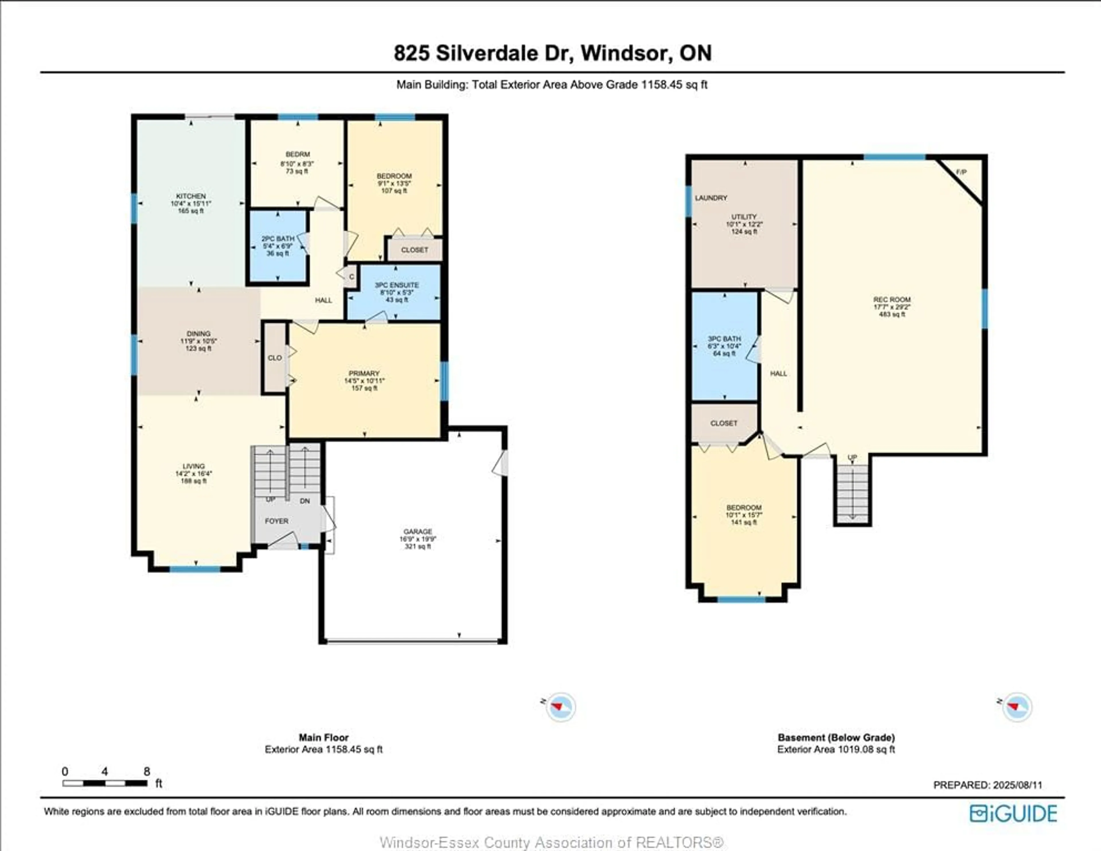 Floor plan for 825 SILVERDALE Dr, Windsor Ontario N9G 2V9