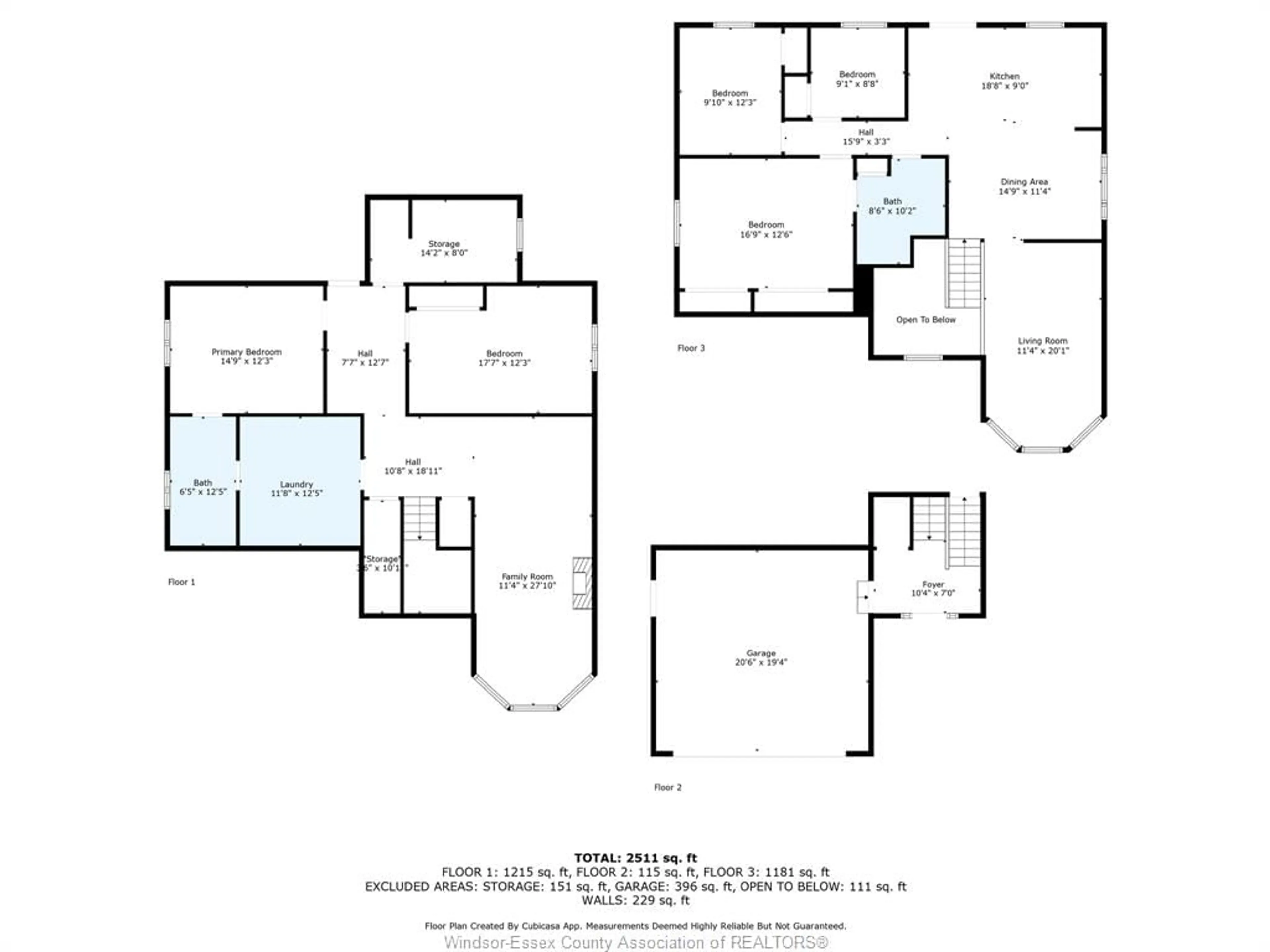 Floor plan for 622 Richmond St, Amherstburg Ontario N9V 3Y4