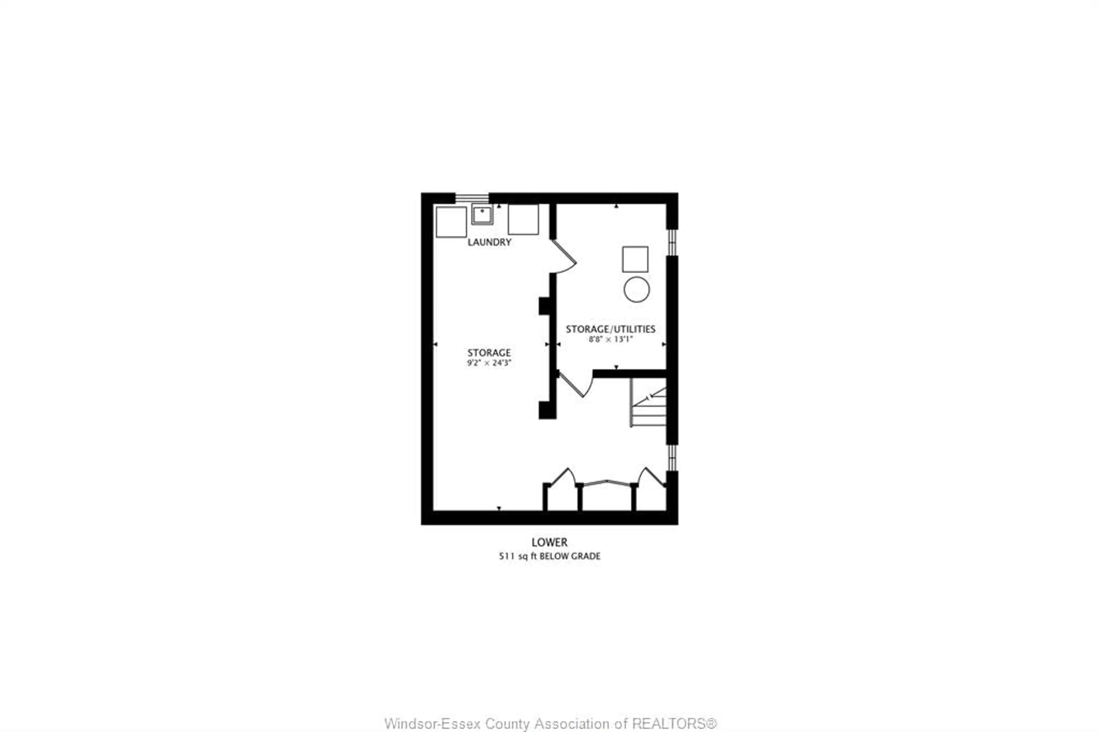 Floor plan for 7 BALA Ave, Windsor Ontario M6M 2C9