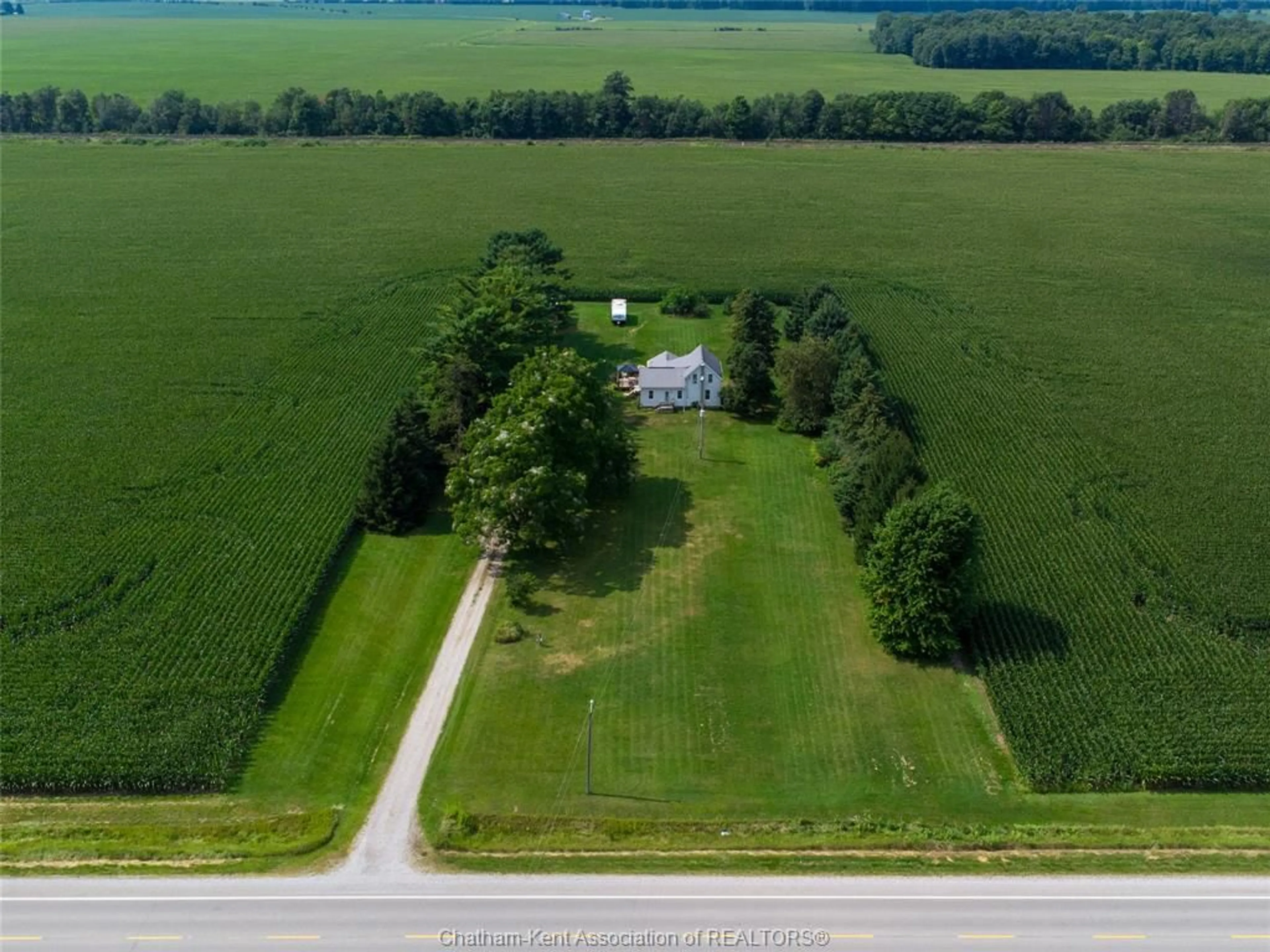 A pic from outside/outdoor area/front of a property/back of a property/a pic from drone, street for 2470 Concession Dr, Newbury Ontario N0L 1Z0