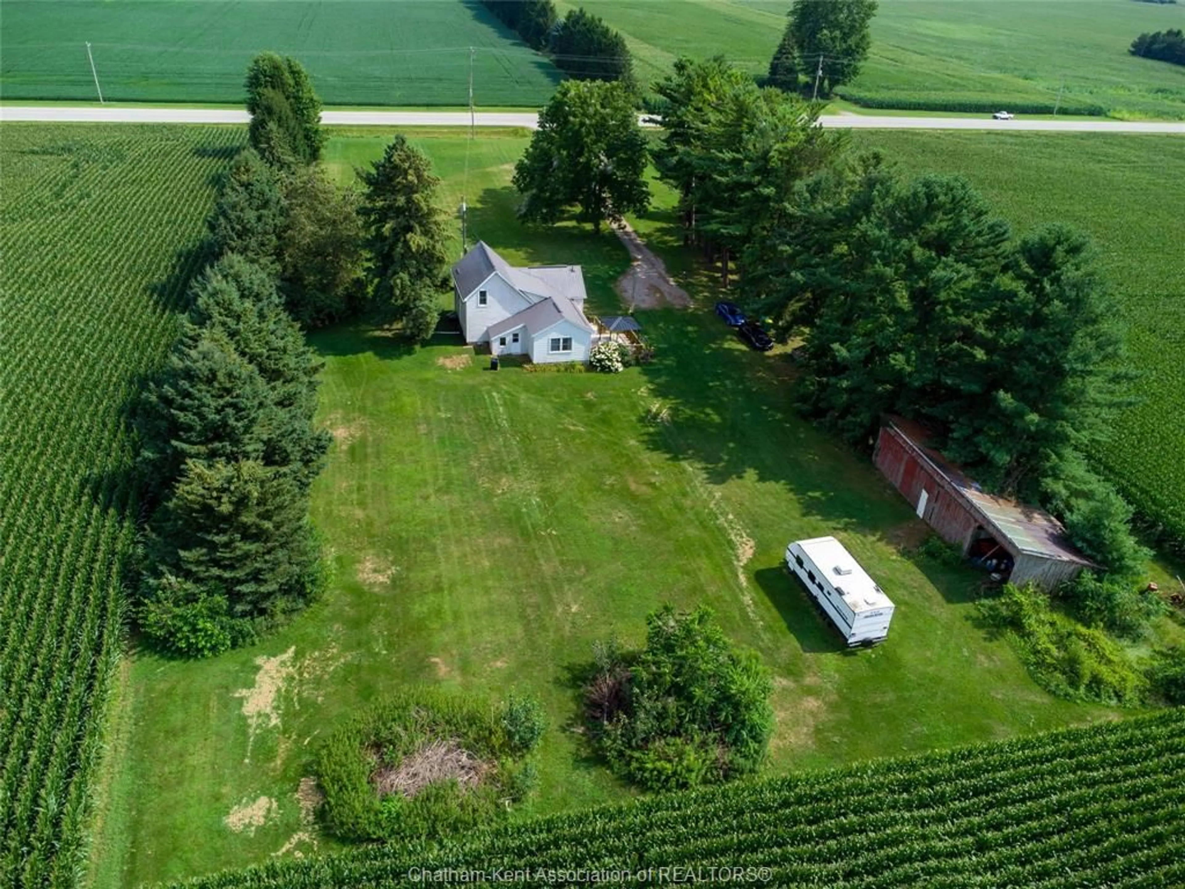 A pic from outside/outdoor area/front of a property/back of a property/a pic from drone, unknown for 2470 Concession Dr, Newbury Ontario N0L 1Z0