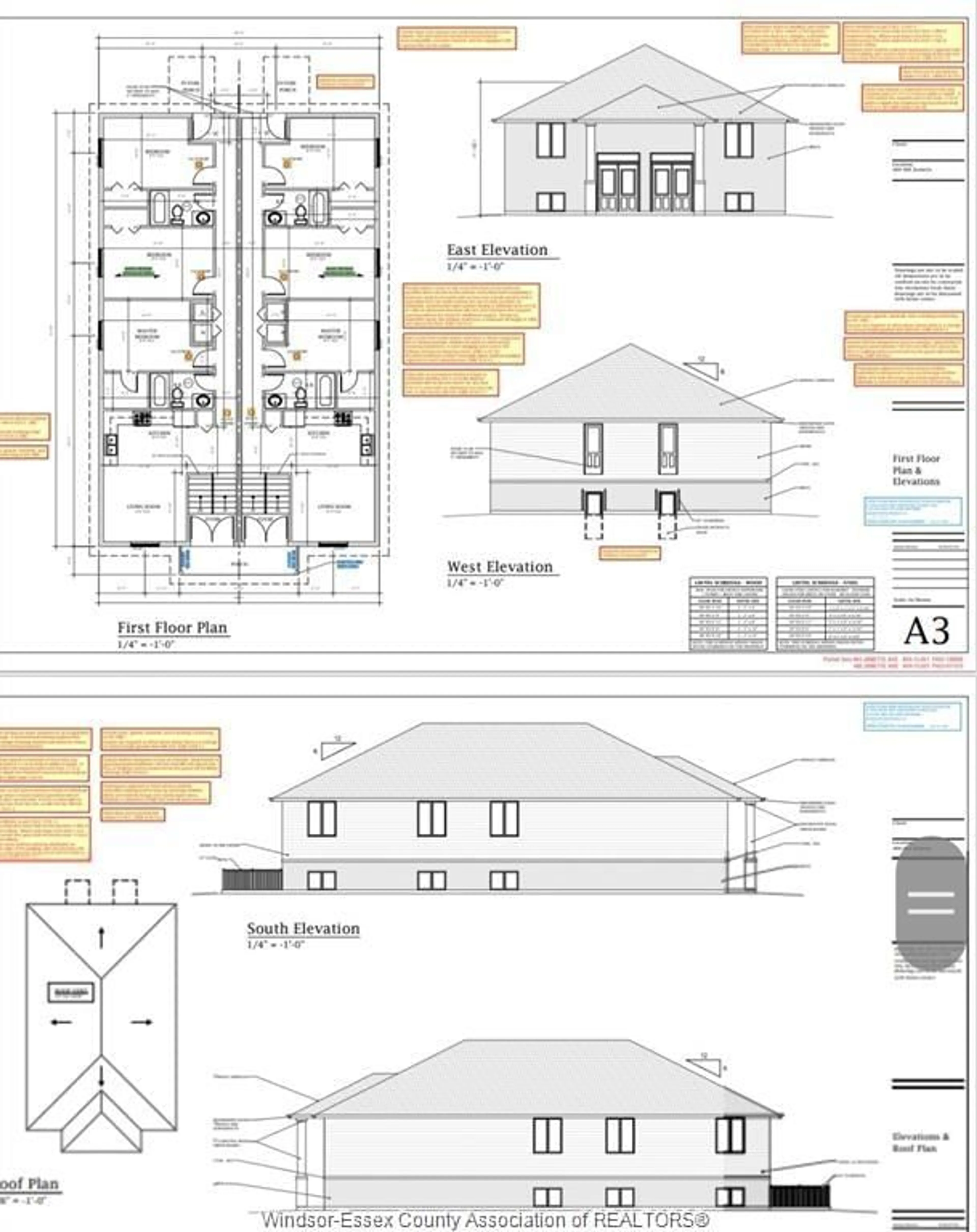 Floor plan for 484-488 JANETTE, Windsor Ontario N9A 4Z5