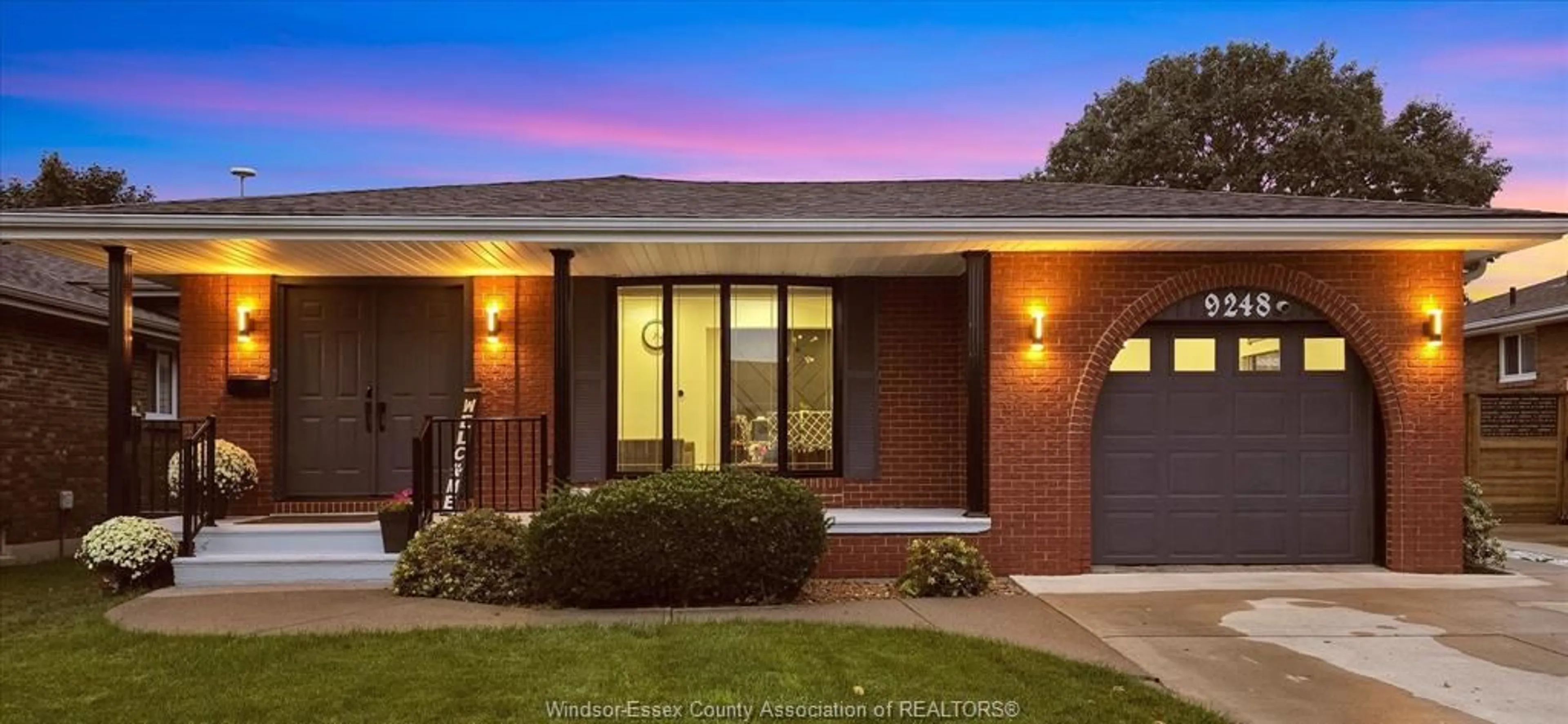 Home with brick exterior material, street for 9248 ESPLANADE Dr, Windsor Ontario N8R 1J1