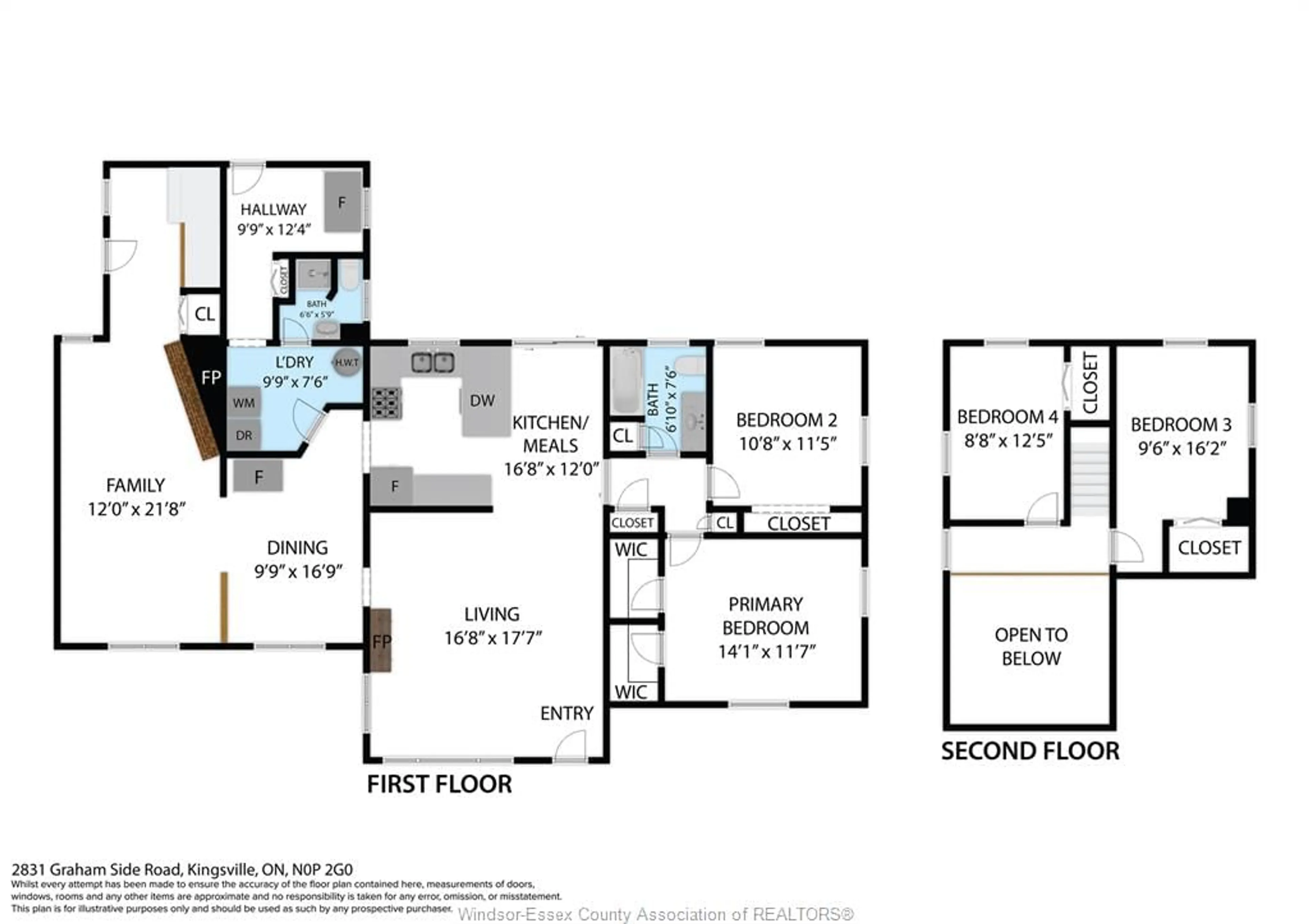Floor plan for 2831 Graham Sideroad, Ruthven Ontario N0P 2G0
