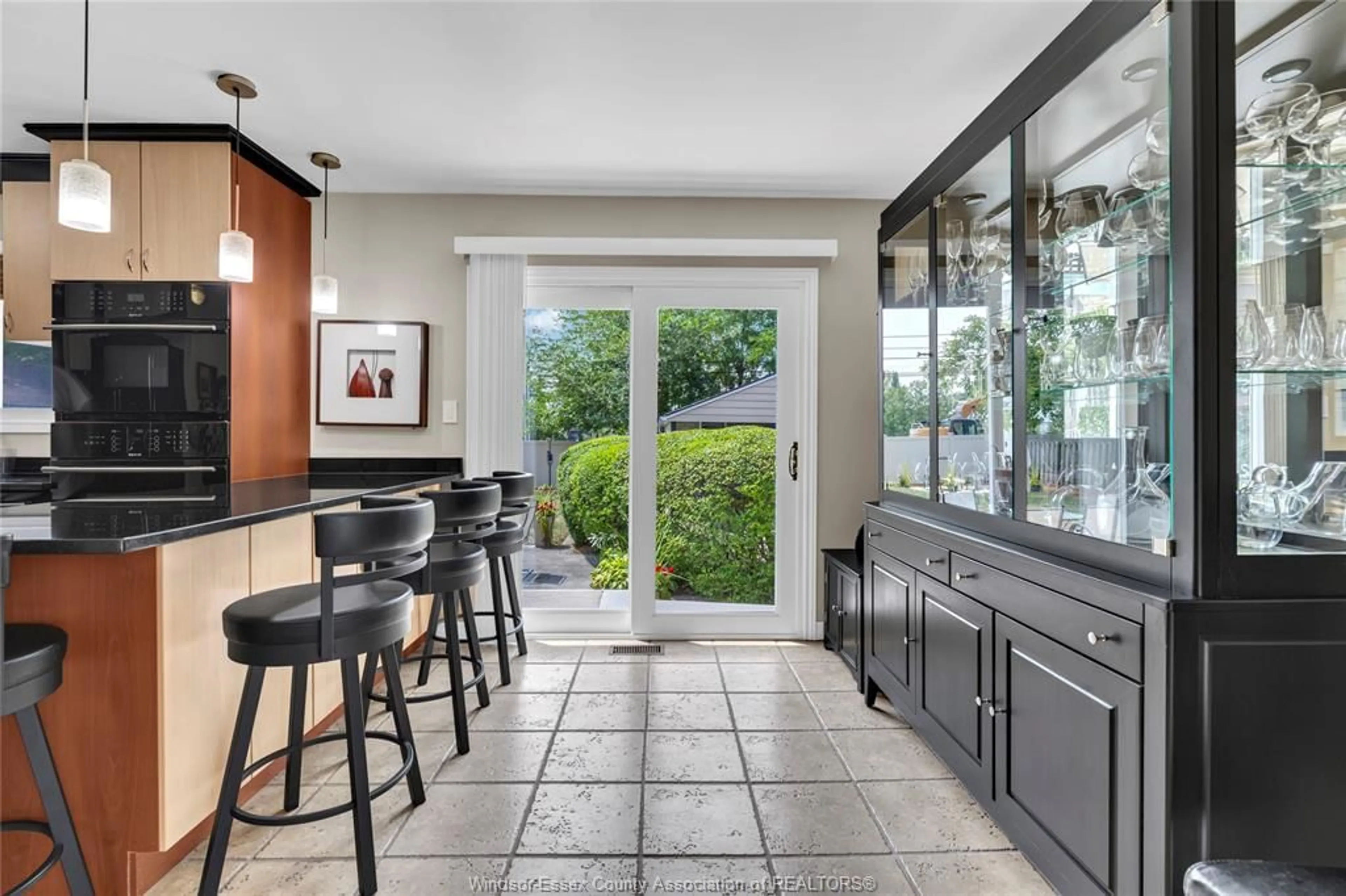 Contemporary kitchen, ceramic/tile floor for 4031 CHURCHILL Dr, Windsor Ontario N9G 2E6