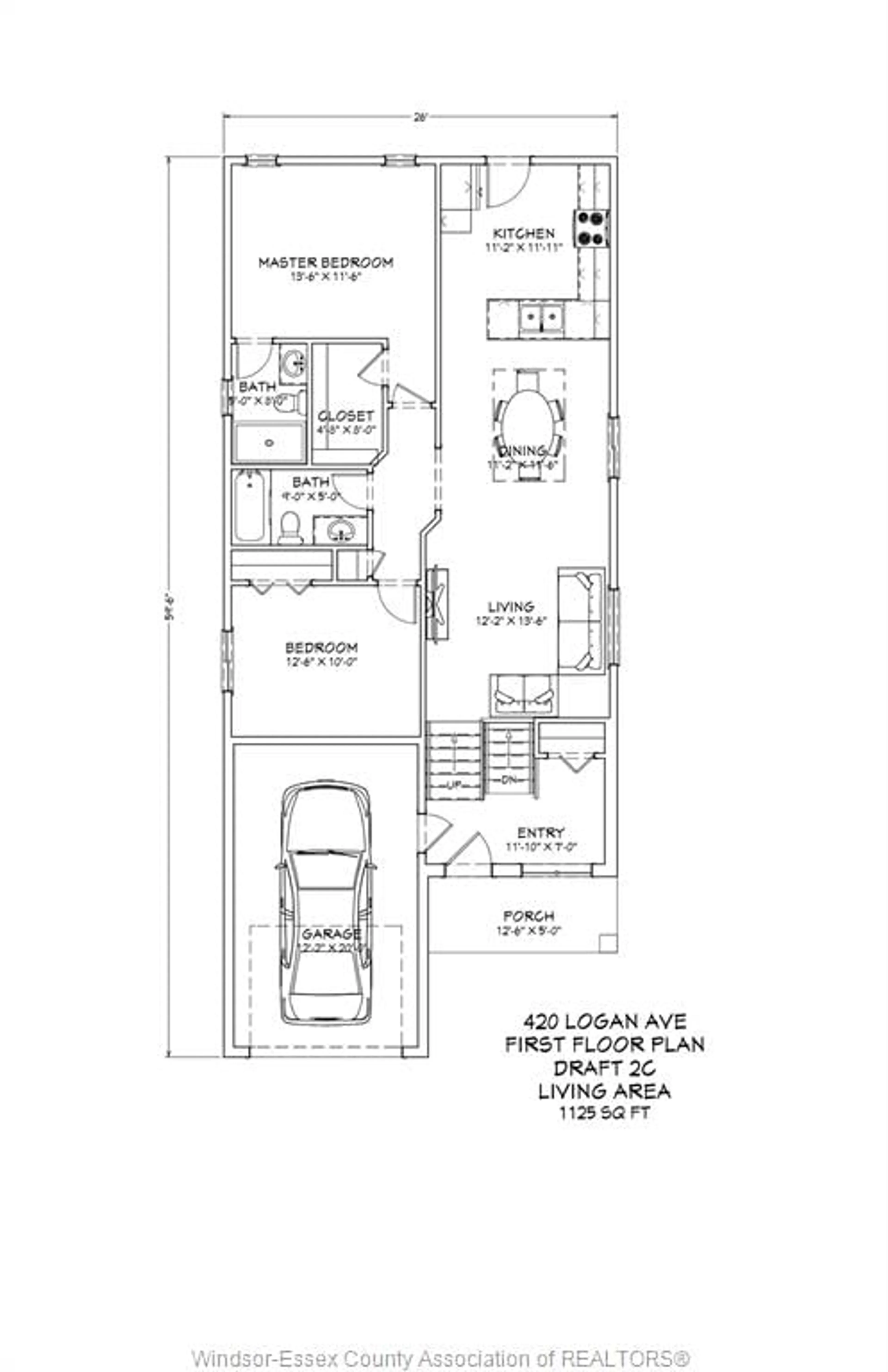 Floor plan for 420 LOGAN, Windsor Ontario N8X 2V4
