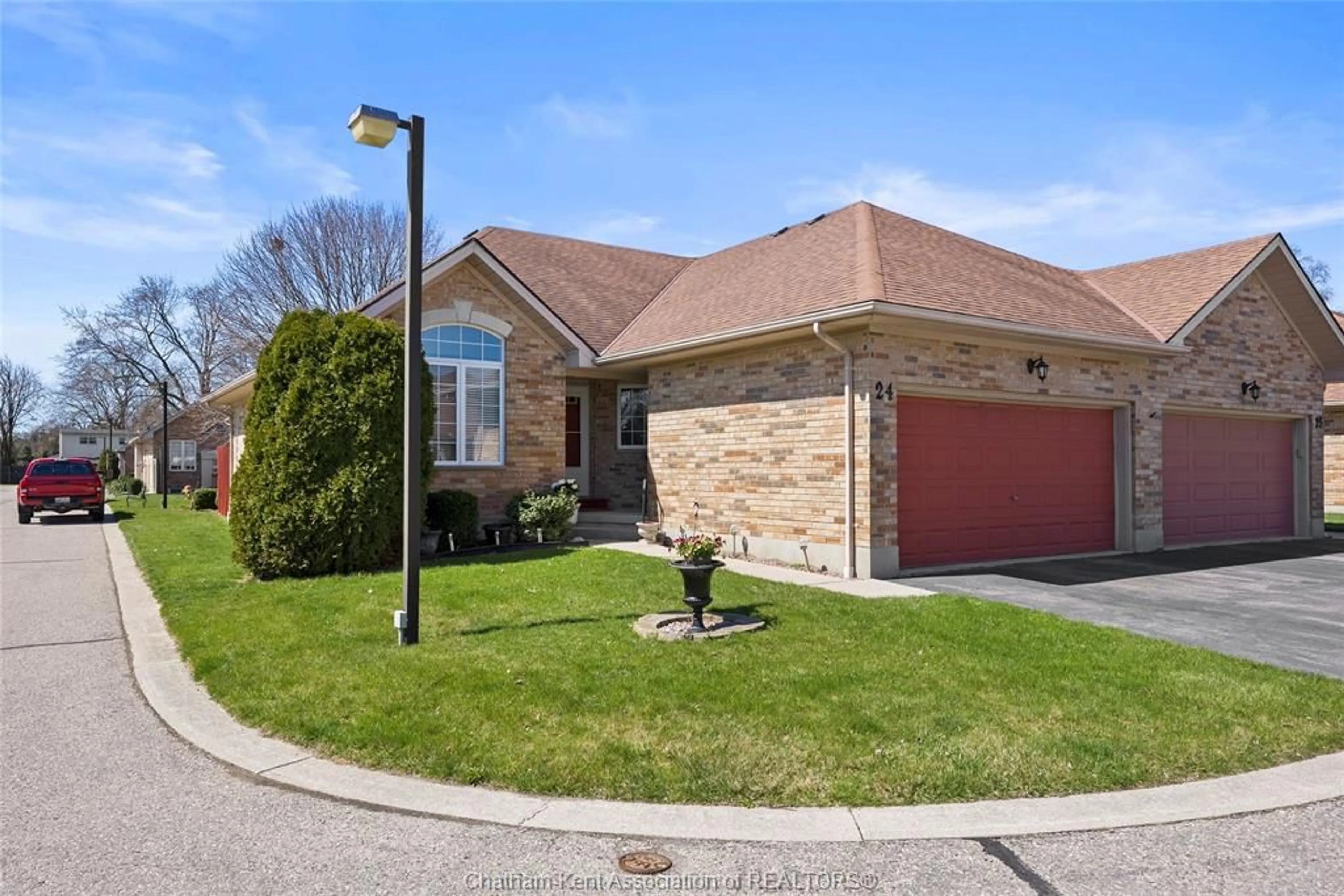 Home with brick exterior material, street for 154 SEMENYN Ave #24, Chatham Ontario N7L 3S1