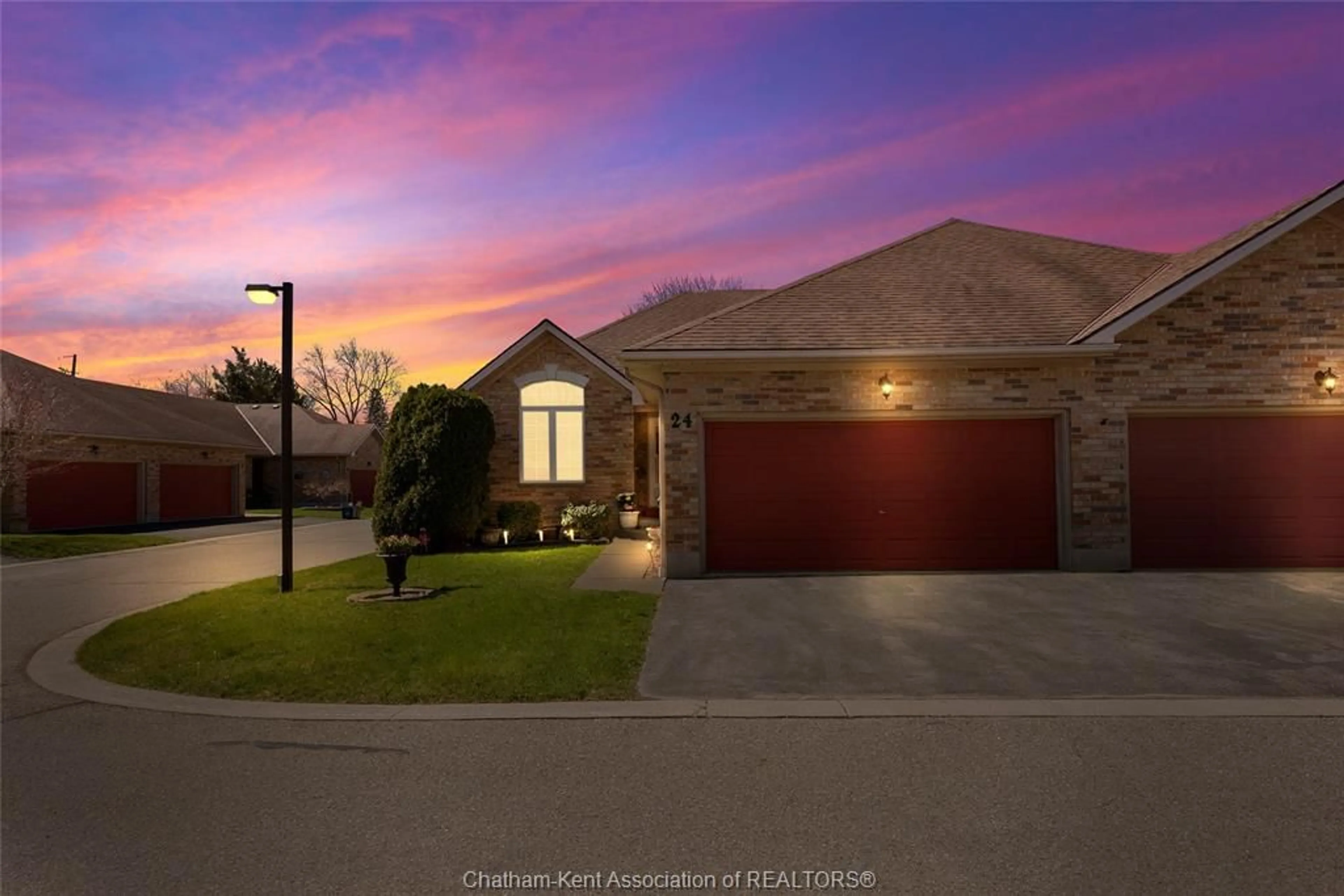 Home with brick exterior material, street for 154 SEMENYN Ave #24, Chatham Ontario N7L 3S1