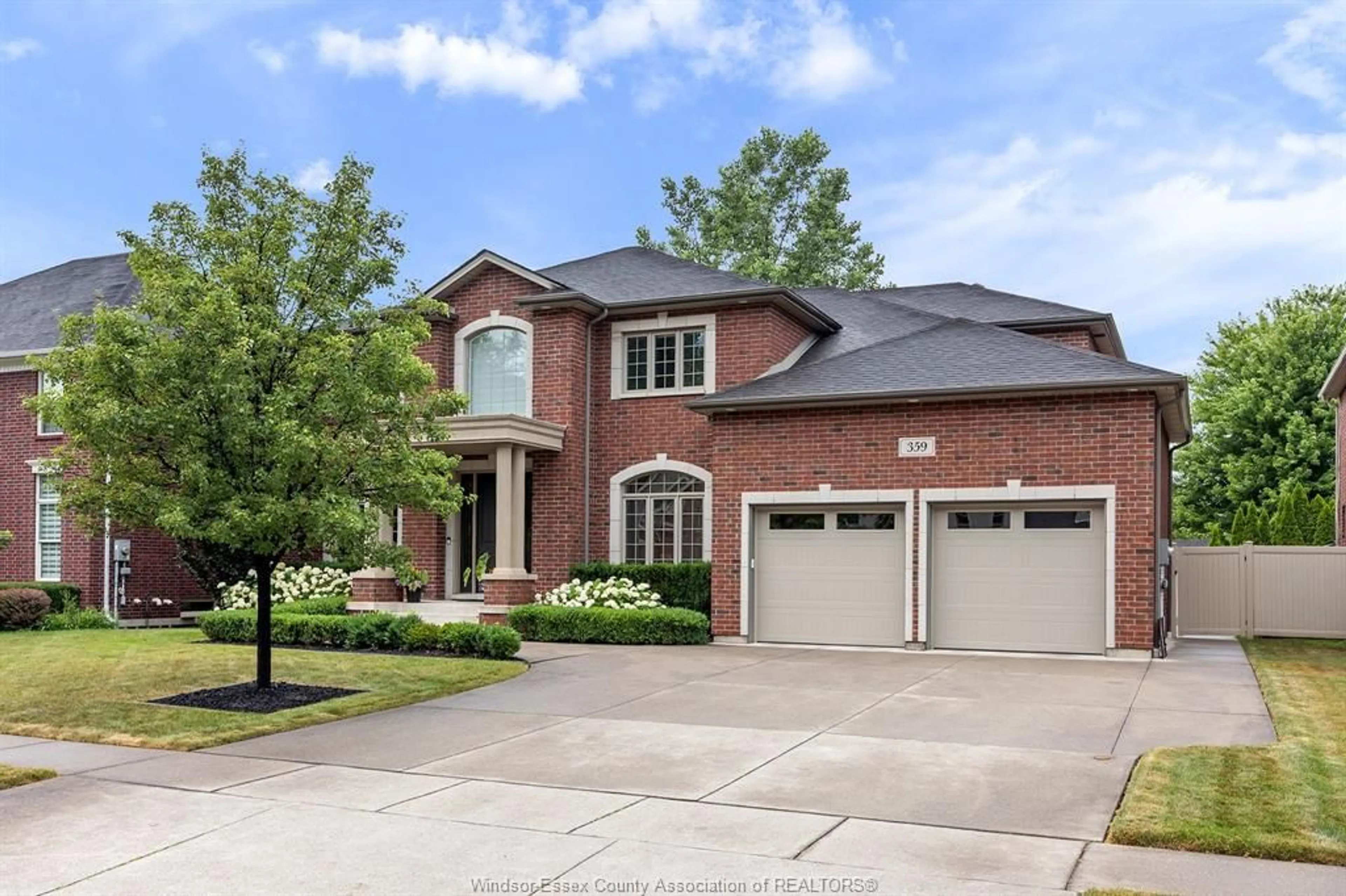Home with brick exterior material, street for 359 JORDAN Lane, Lakeshore Ontario N8N 5E9