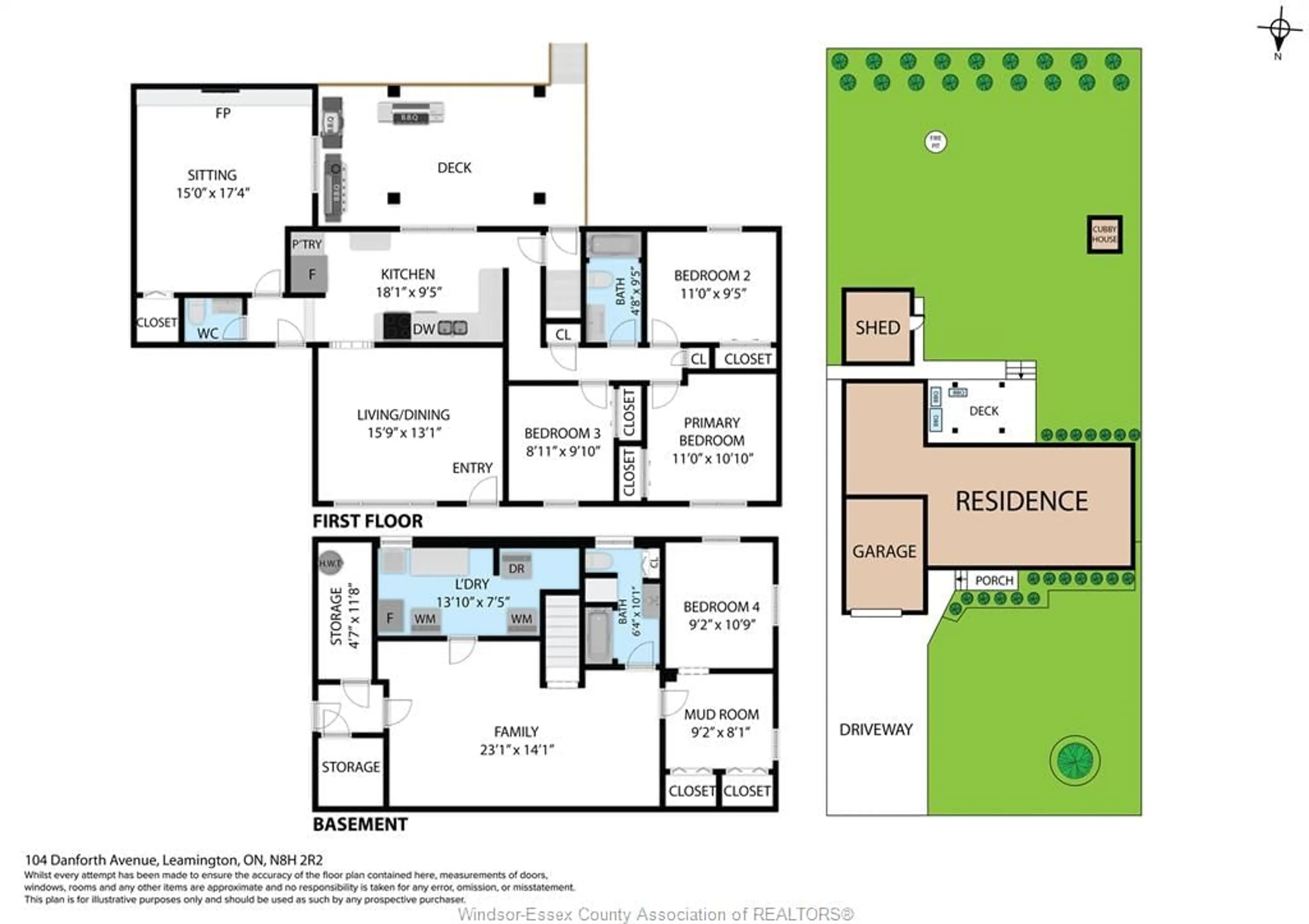 Floor plan for 104 Danforth Ave, Leamington Ontario N8H 2R2