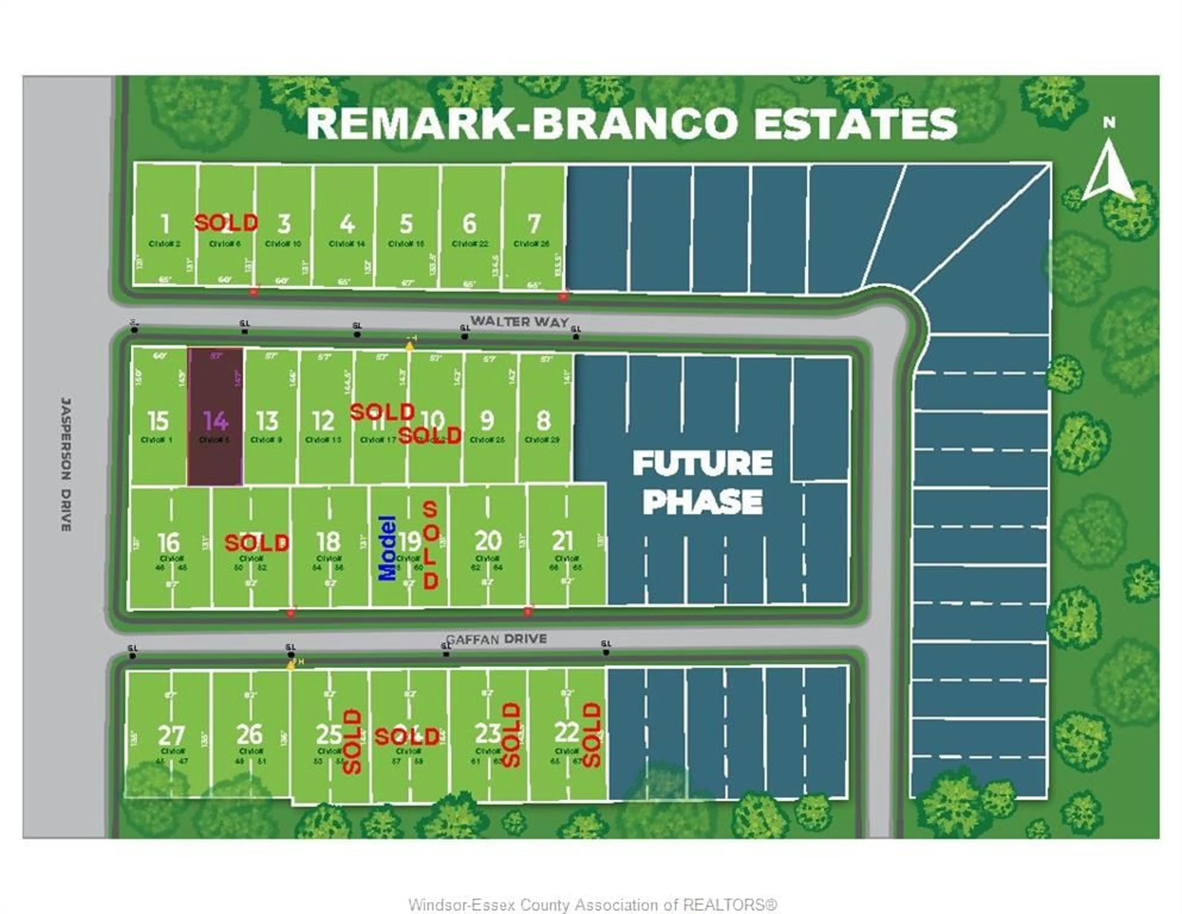 Floor plan for LOT 14 WALTER Way, Kingsville Ontario N9Y 3J5