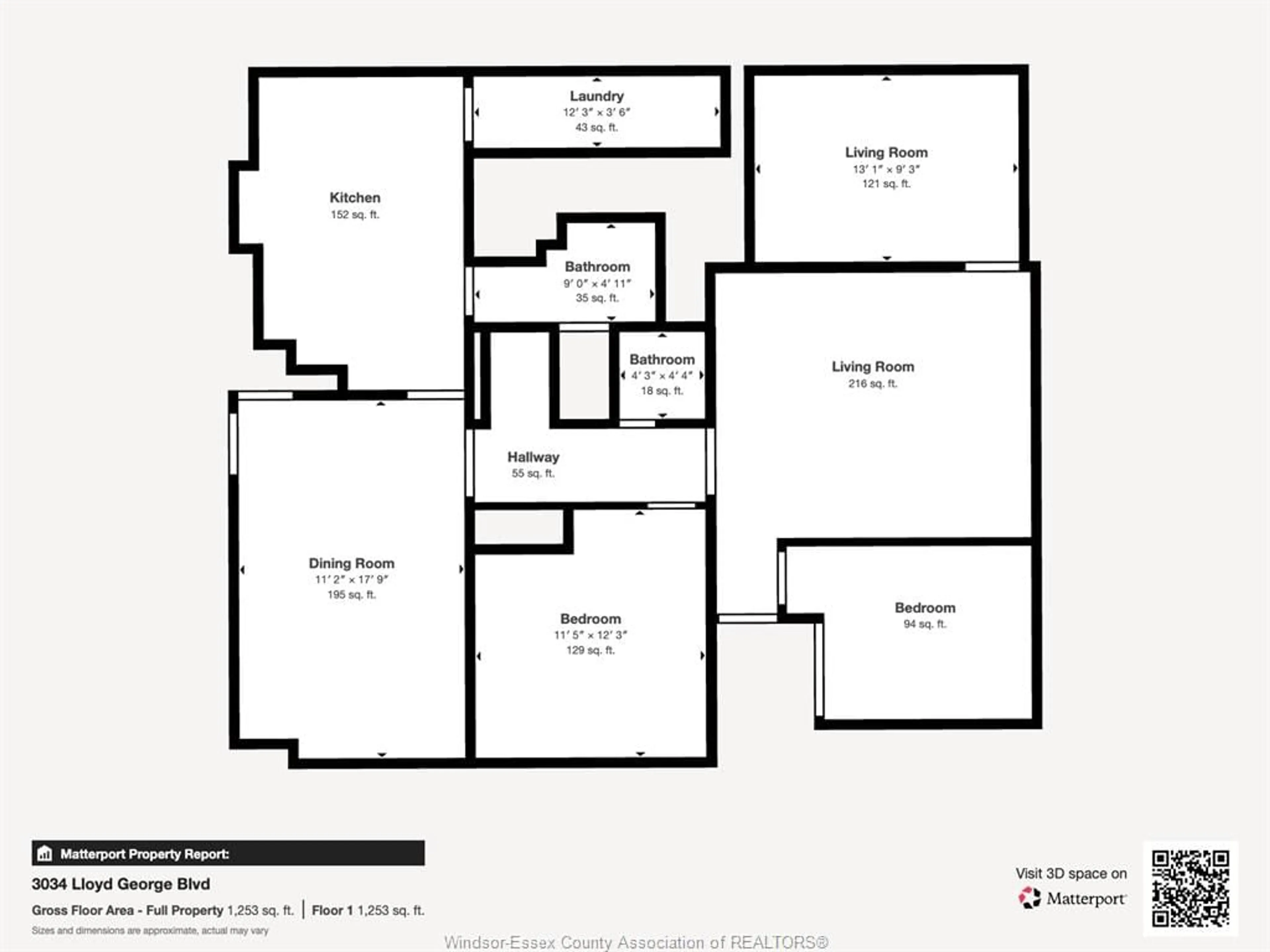 Floor plan for 3034 LLOYD GEORGE, Windsor Ontario N8T 2V2