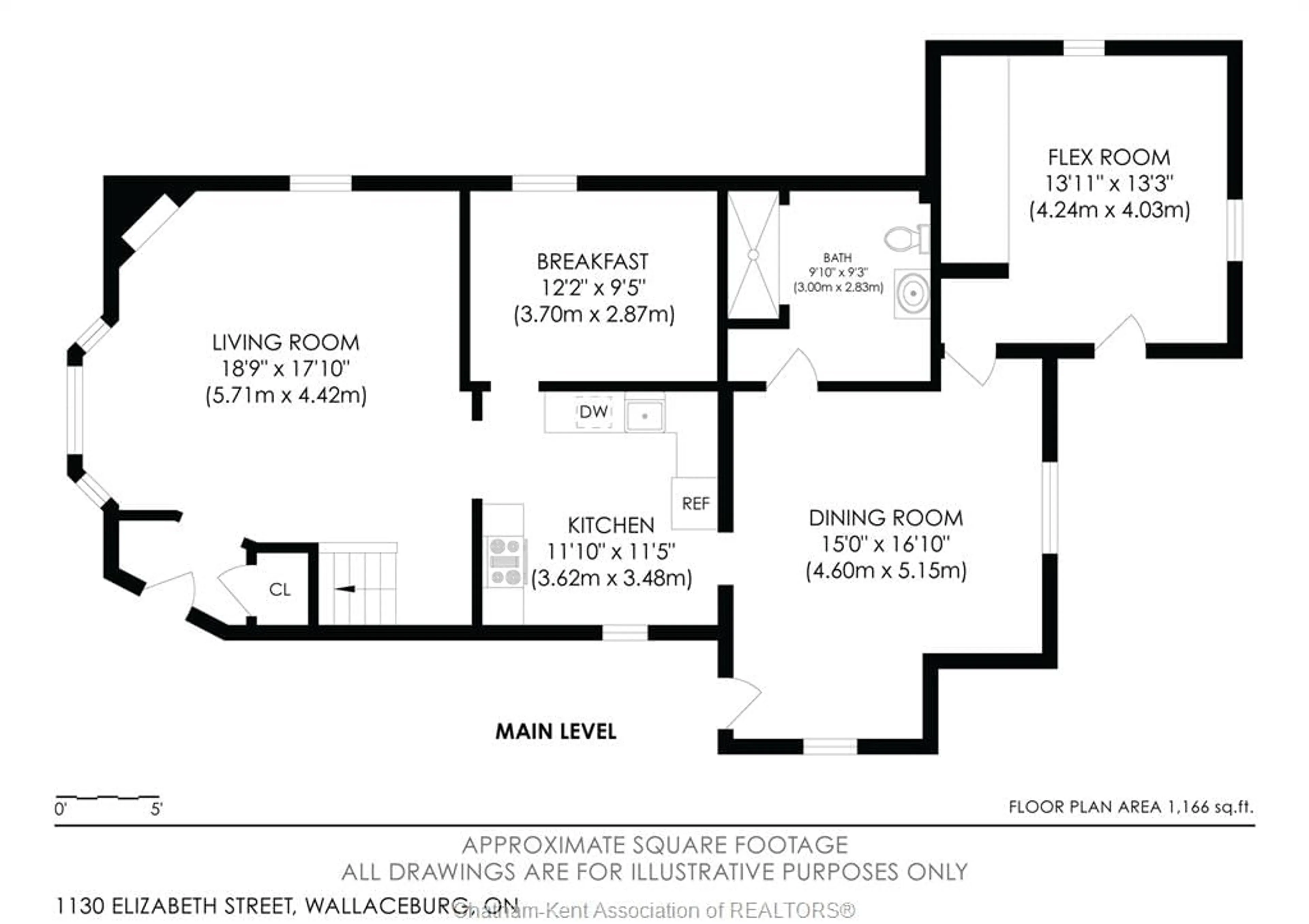 Floor plan for 1130 Elizabeth St, Wallaceburg Ontario N8A 3A8