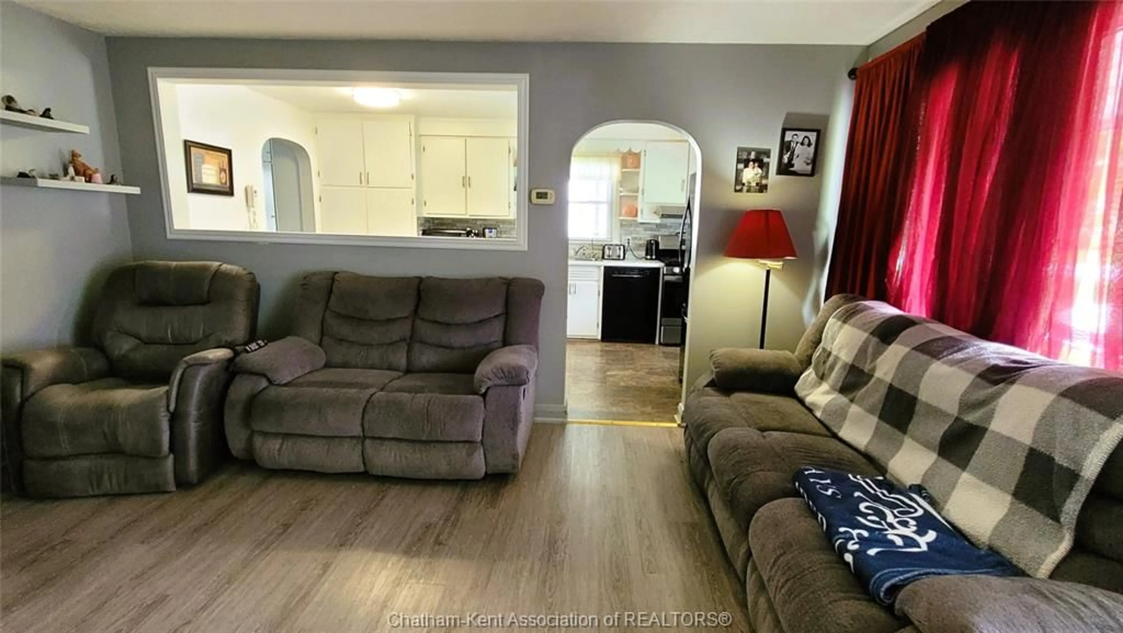 Living room with furniture, unknown for 54 Dundas St, Wallaceburg Ontario N8A 2J2