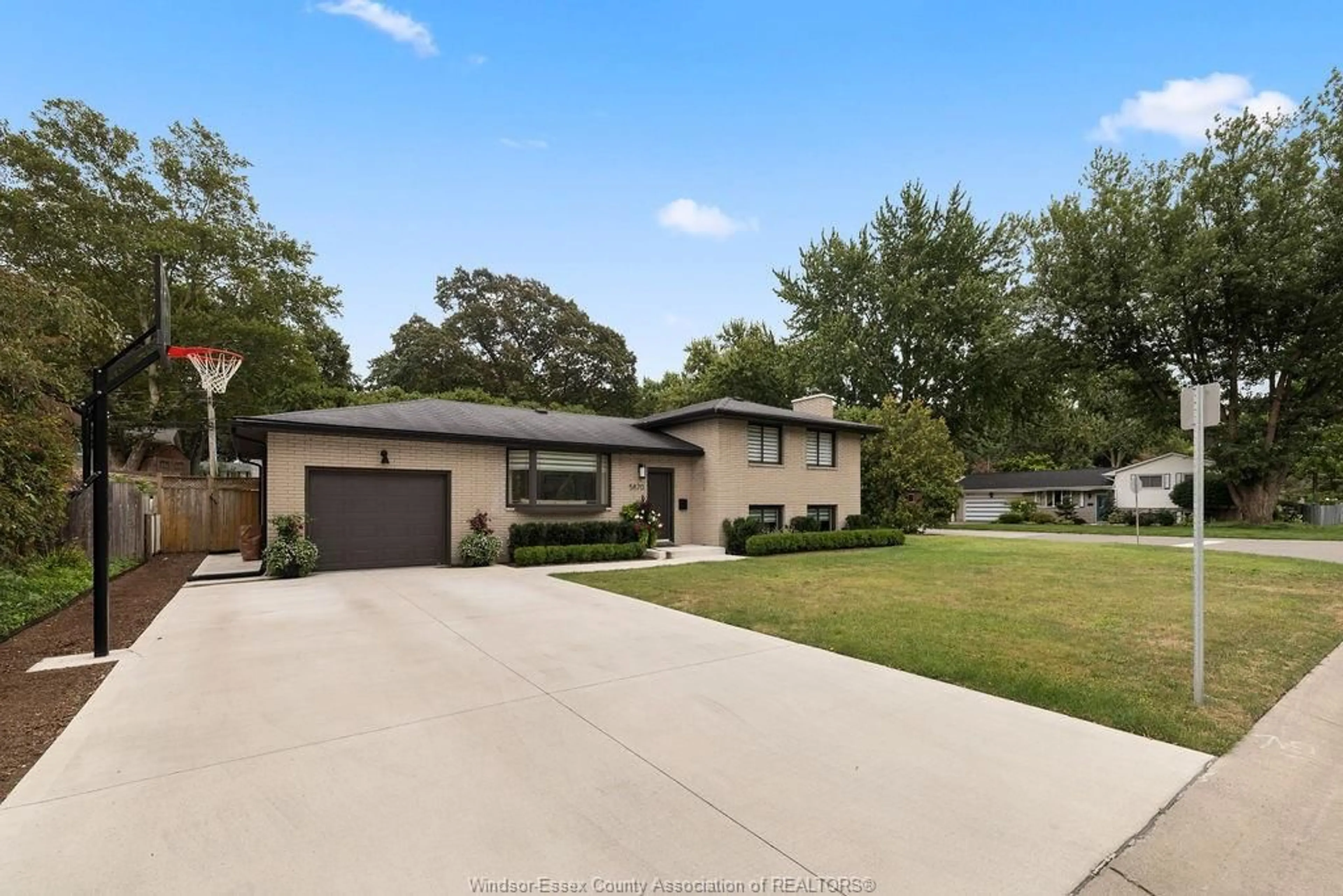 Home with vinyl exterior material, street for 5870 CANADA St, LaSalle Ontario N9H 1M3