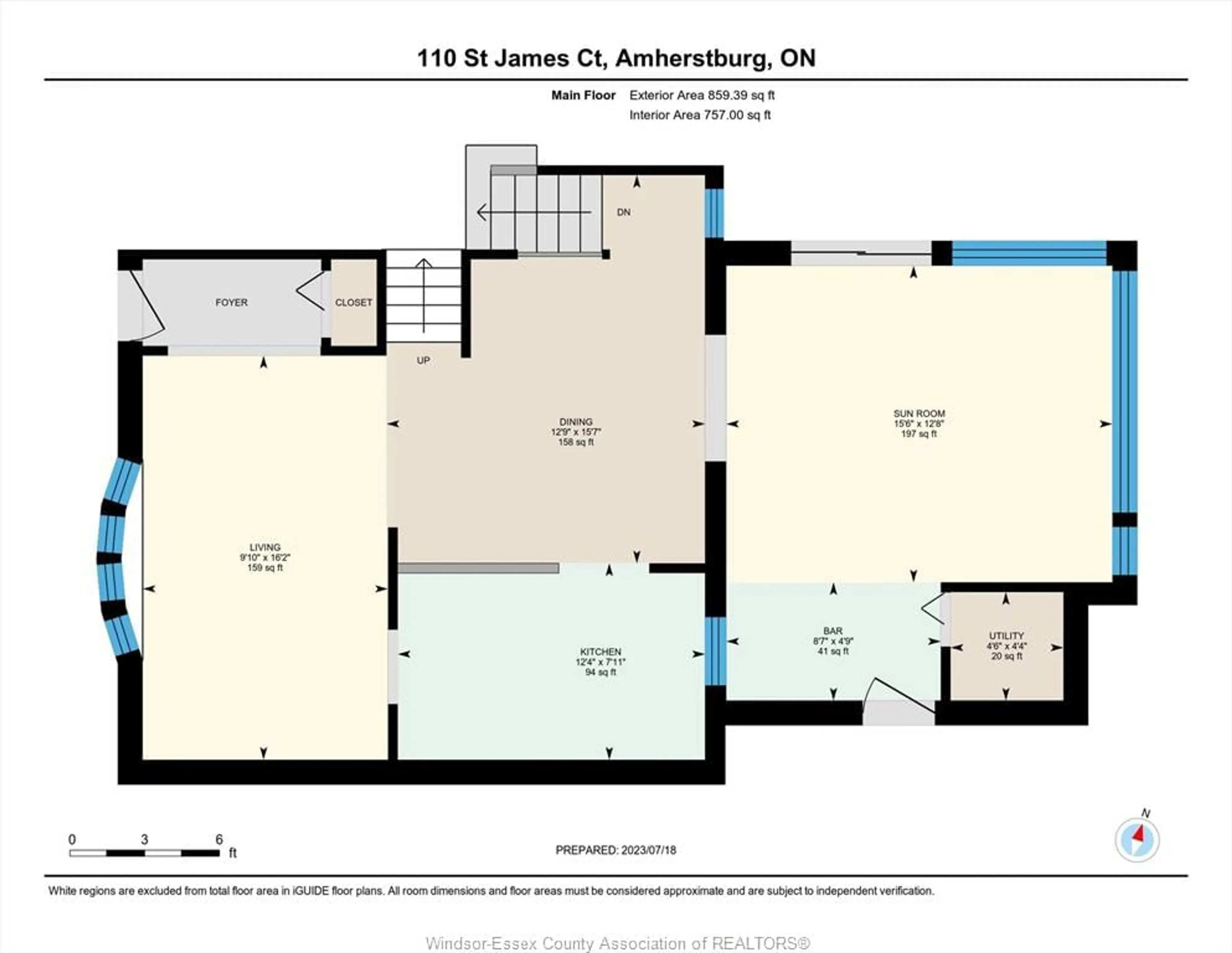 Floor plan for 110 ST. JAMES Crt, Amherstburg Ontario N9V 3H1