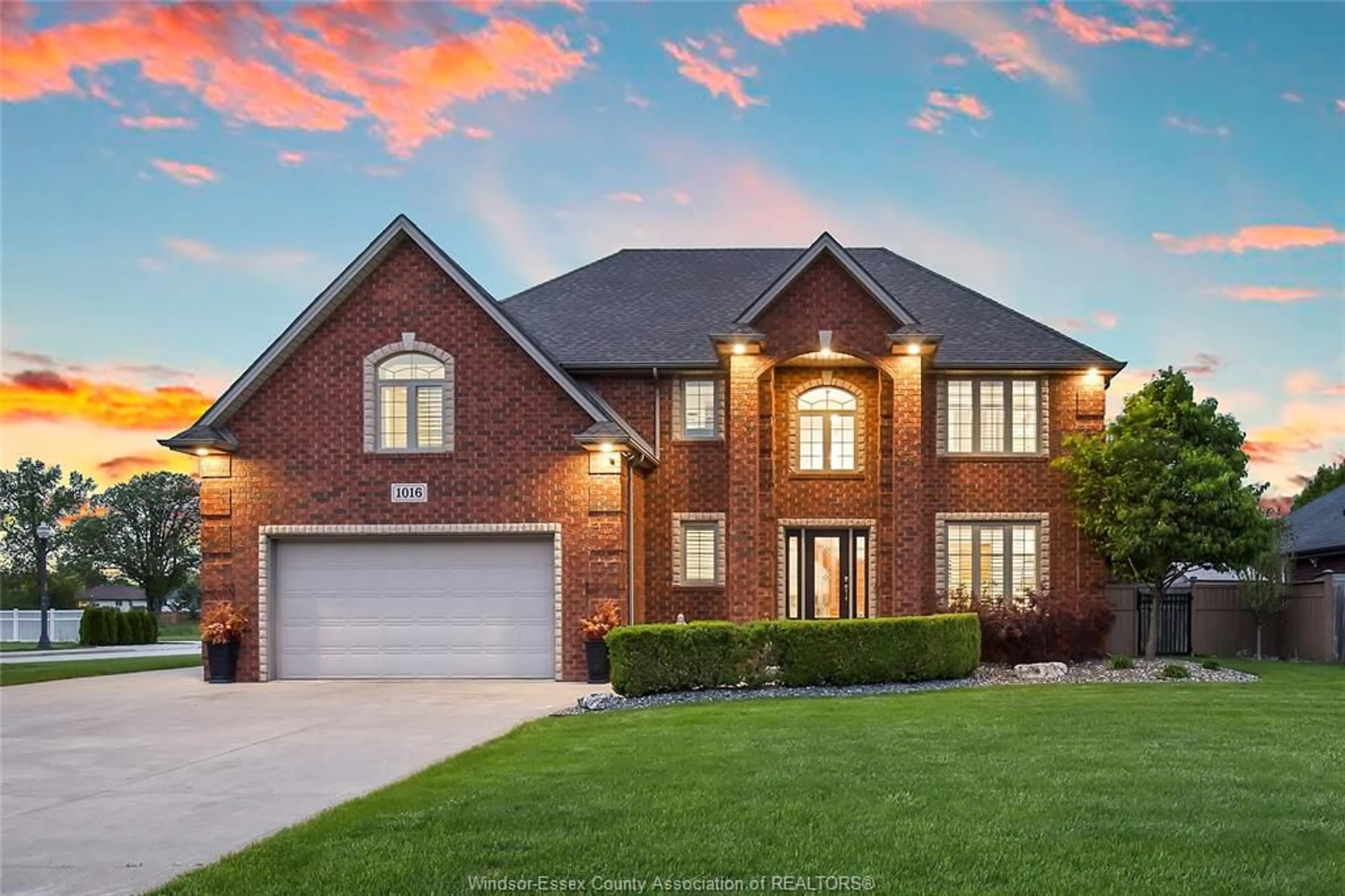 Home with brick exterior material, street for 1016 Chelsea Park Way, Lakeshore Ontario N8L 0W2