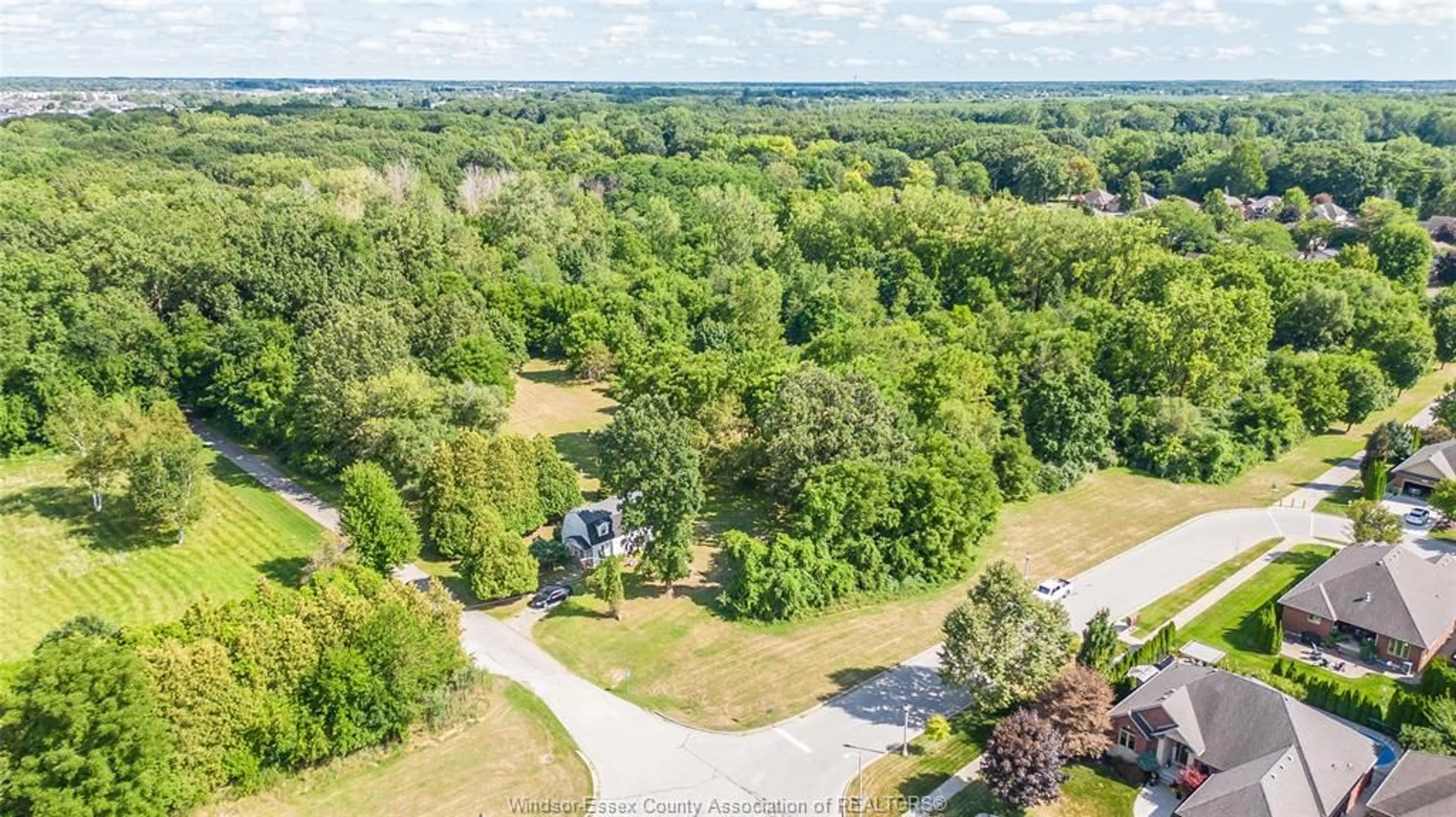 A pic from outside/outdoor area/front of a property/back of a property/a pic from drone, forest/trees view for 2185 WASHINGTON Blvd, LaSalle Ontario N9H 1Y5